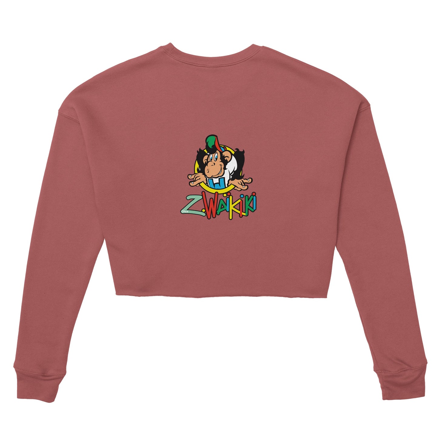 sweat waikiki gen z womens cropped sweatshirt bella canvas 7503 singe vintage y2k années 90