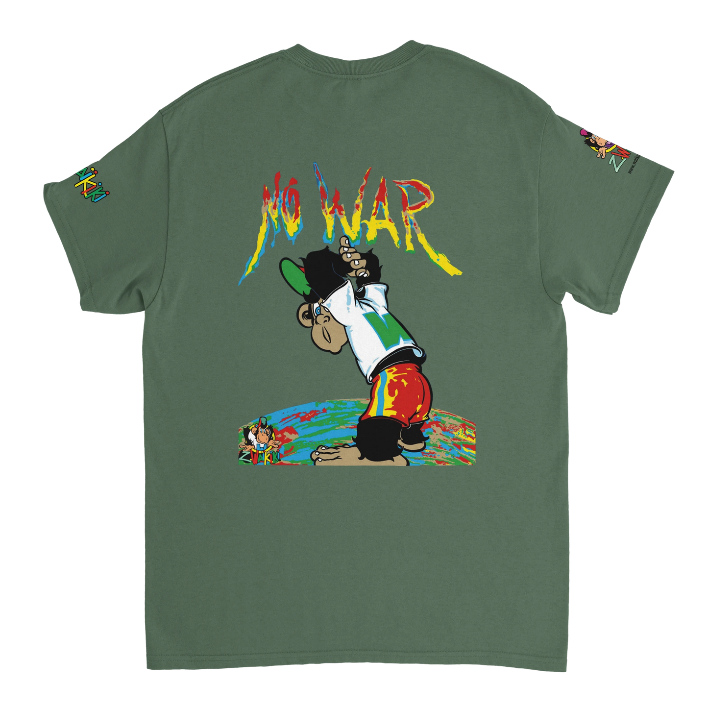 t-shirt waikiki gen z t shirt unisexe heavyweight no war edition 2025 singe vintage y2k années 90