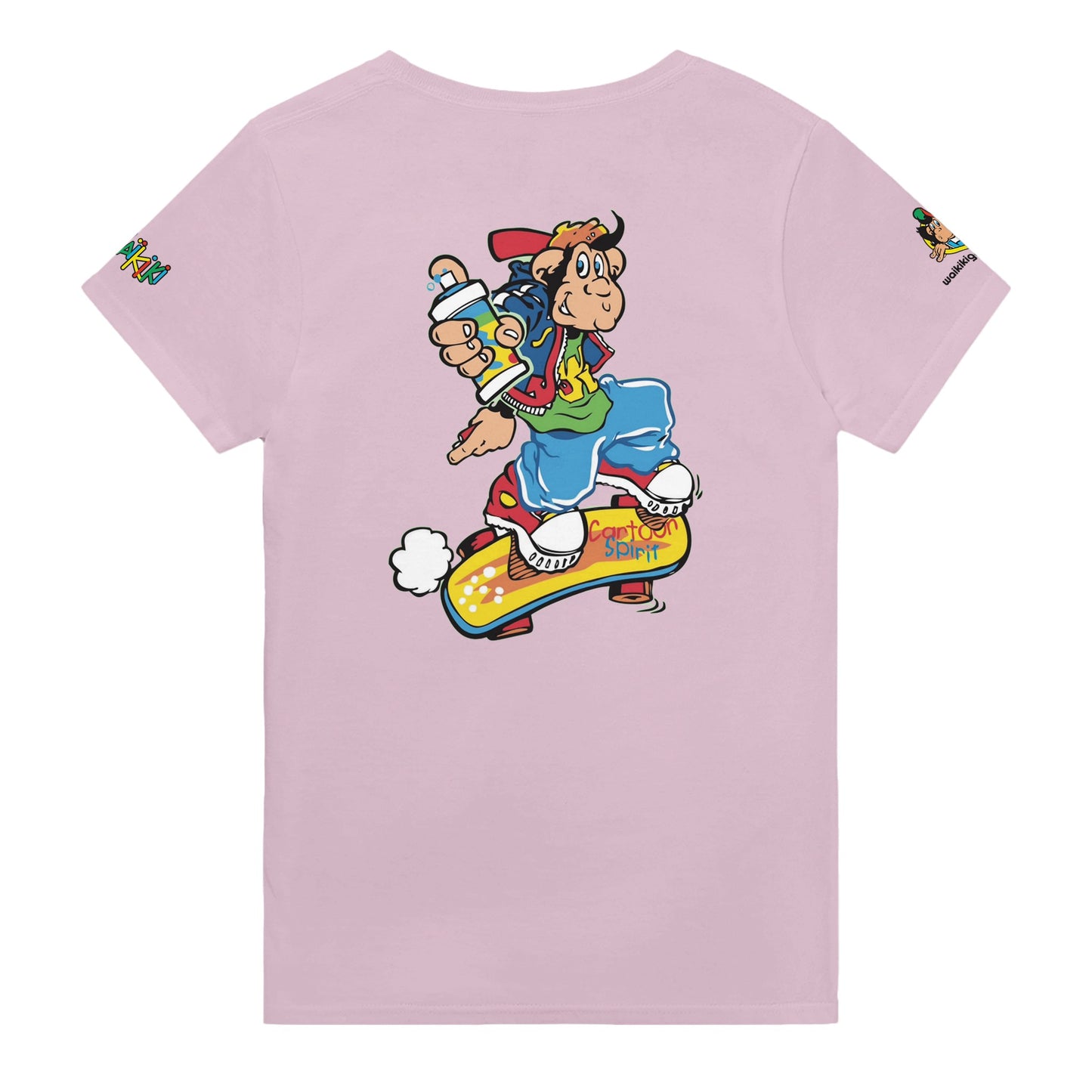 t-shirt waikiki gen z t shirt revival grapher unisexe heavyweight vintage 90s y2k logo marque dos poitrine et manches 100 coton made in france 1 singe vintage y2k années 90