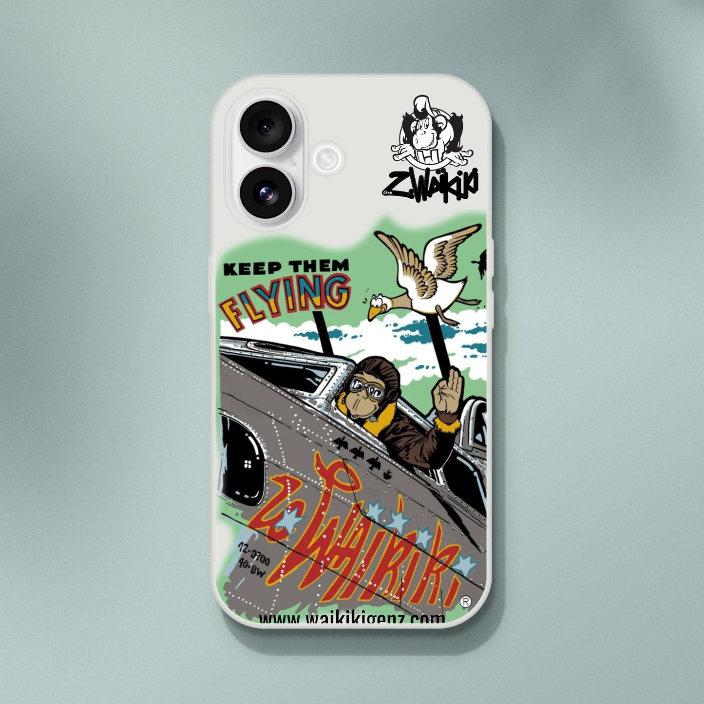 pièce waikiki gen z coque telephone flexicase singe vintage y2k années 90