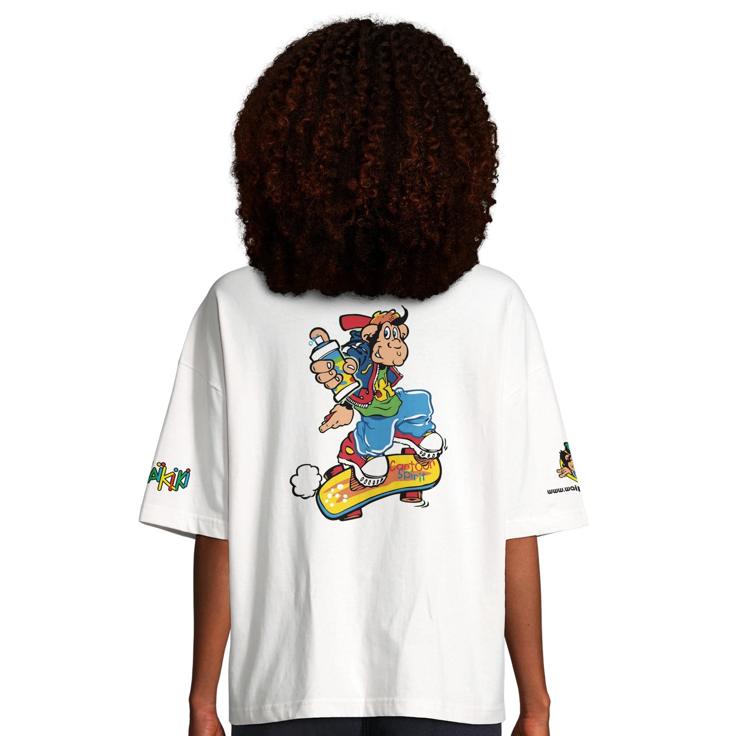 t-shirt waikiki gen z oversized t shirt revival femme logo specifique singe vintage y2k années 90