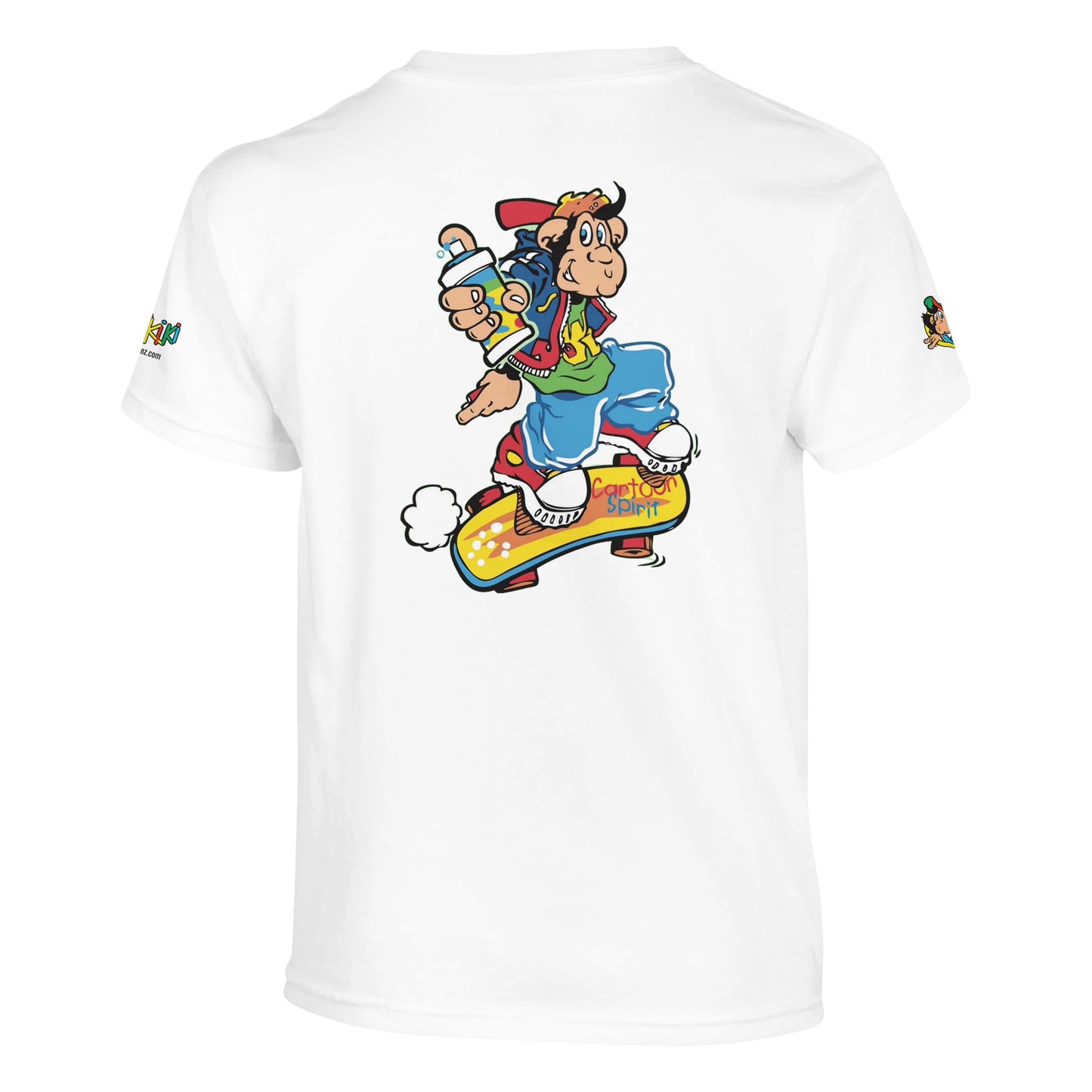 t-shirt waikiki gen z t shirt enfant revival coupe classique vintage logo specifique poitrine dos manches comme a lepoque singe vintage y2k années 90