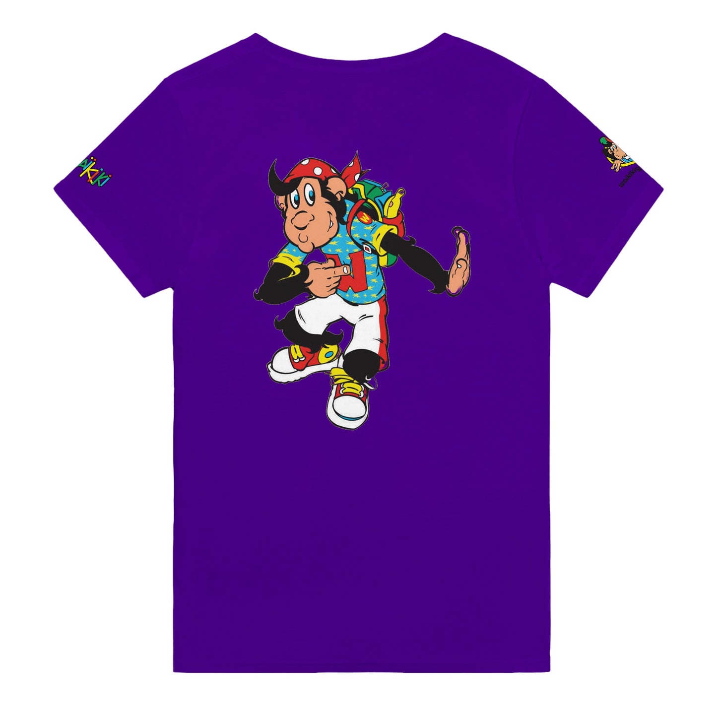 t-shirt waikiki gen z t shirt revival look at me unisexe heavyweight vintage 90s y2k logo marque dos poitrine et manches 100 coton made in france singe vintage y2k années 90