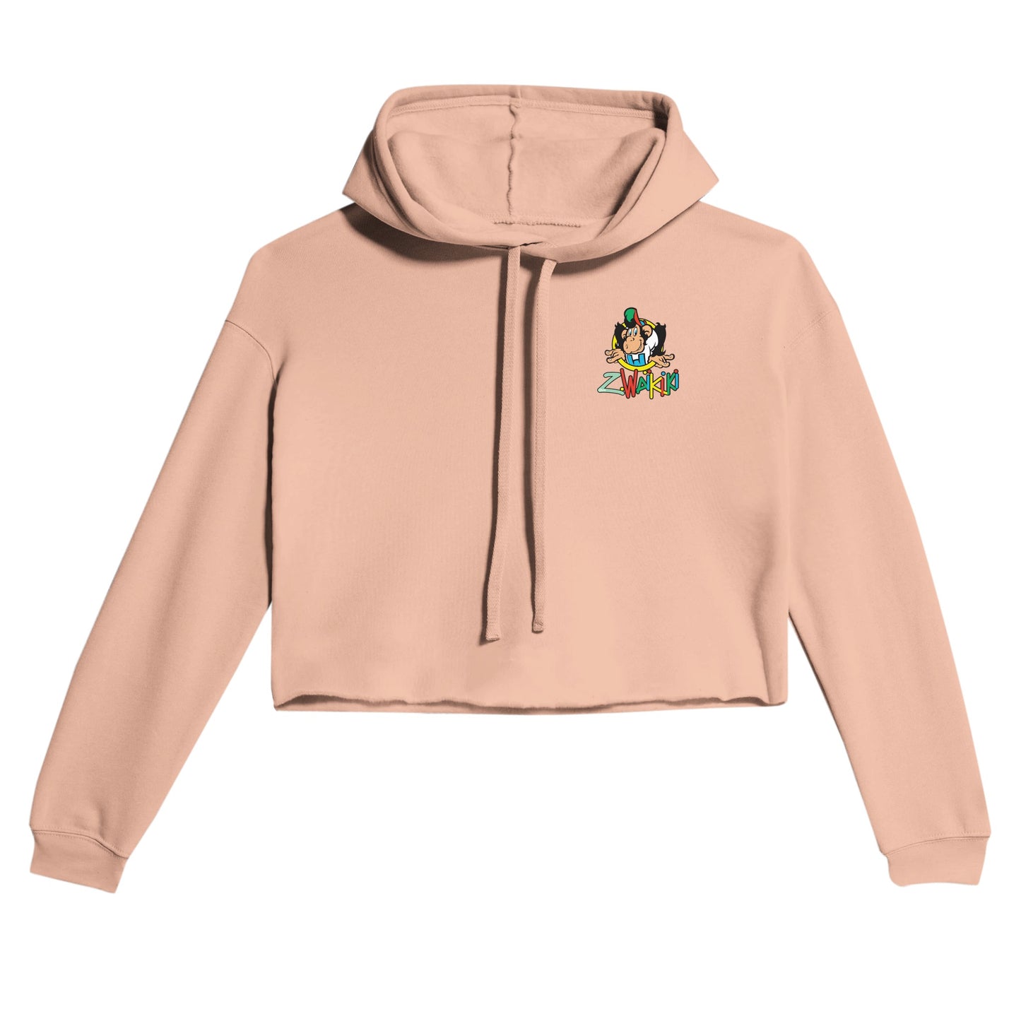 sweat waikiki gen z womens cropped hoodie bella canvas 7502 singe vintage y2k années 90