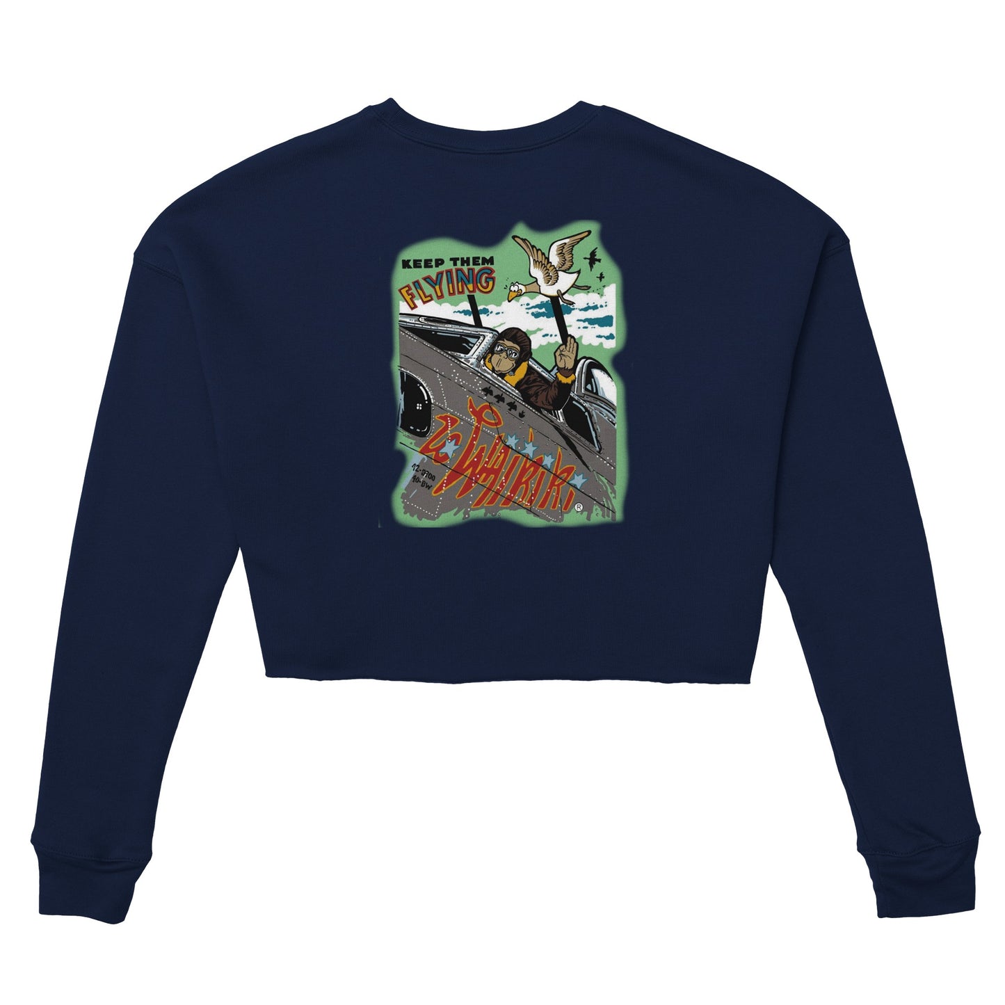 sweat waikiki gen z womens cropped sweatshirt bella canvas 7503 singe vintage y2k années 90