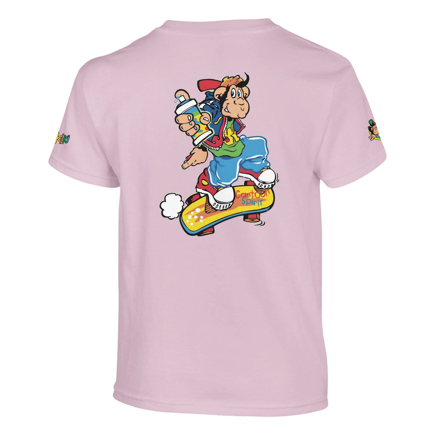 t-shirt waikiki gen z t shirt enfant revival coupe classique vintage logo specifique poitrine dos manches comme a lepoque singe vintage y2k années 90