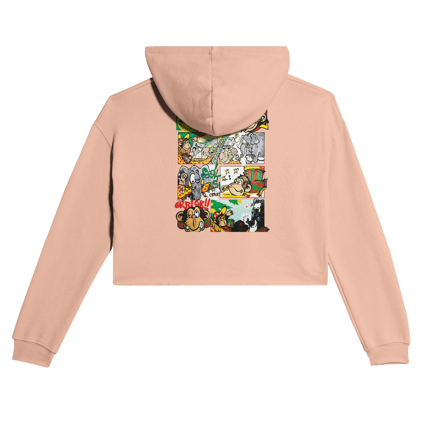 sweat waikiki gen z womens cropped hoodie bella canvas 7502 singe vintage y2k années 90
