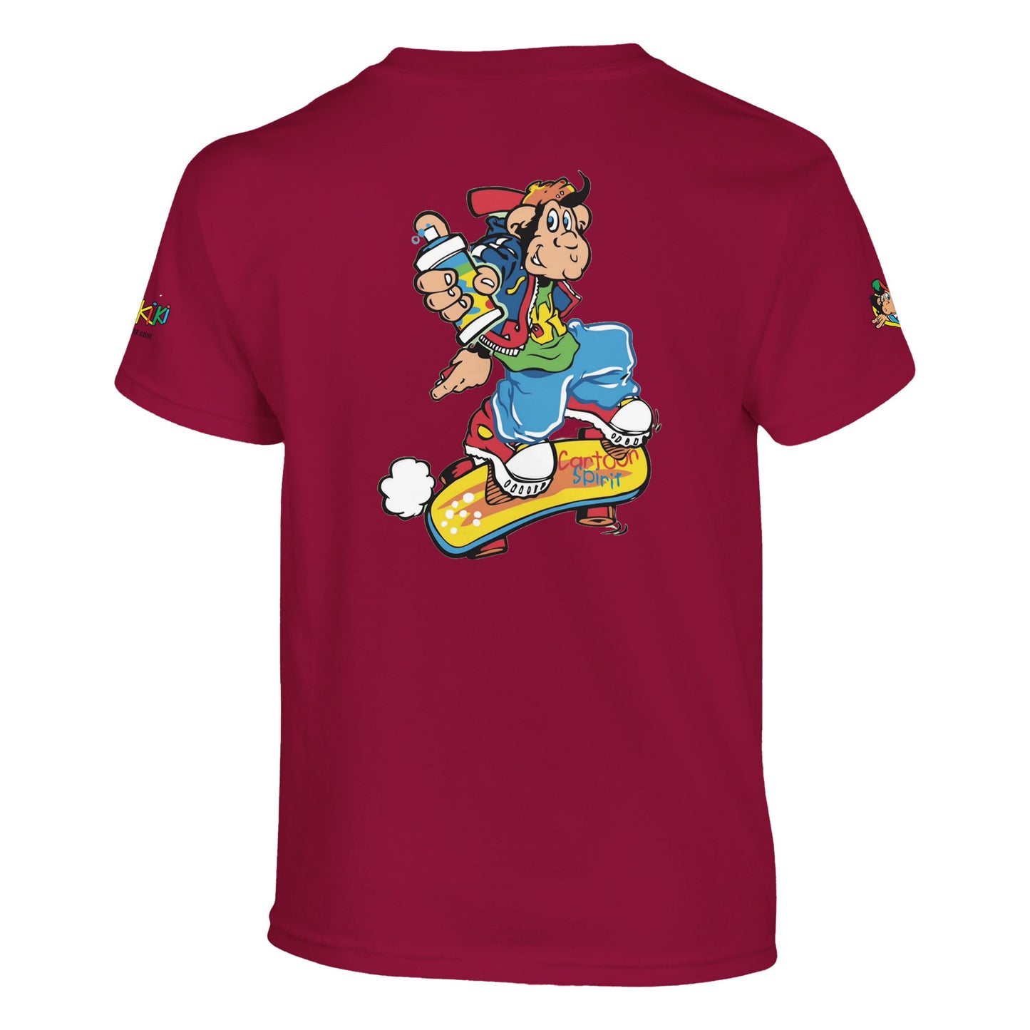 t-shirt waikiki gen z t shirt enfant revival coupe classique vintage logo specifique poitrine dos manches comme a lepoque singe vintage y2k années 90