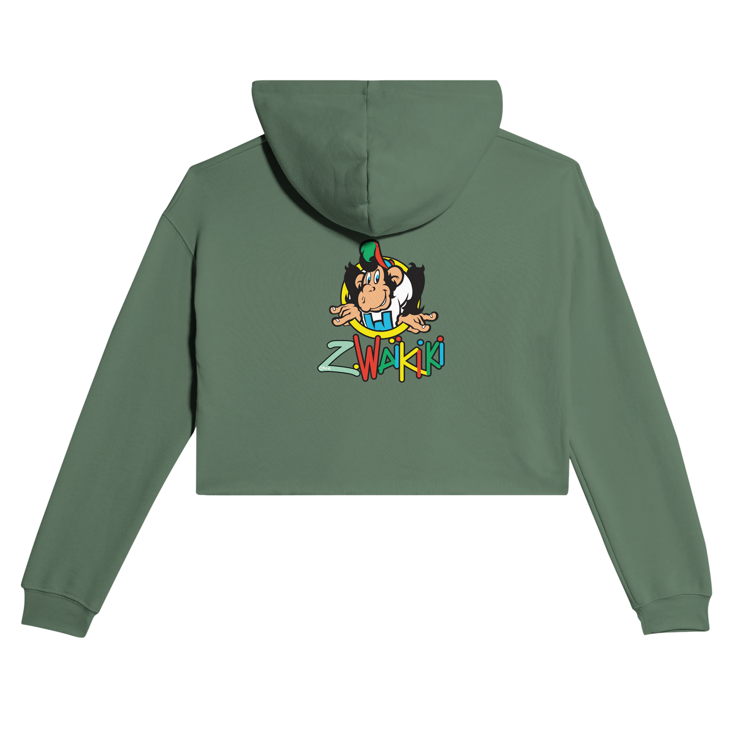 sweat waikiki gen z womens cropped hoodie bella canvas 7502 singe vintage y2k années 90