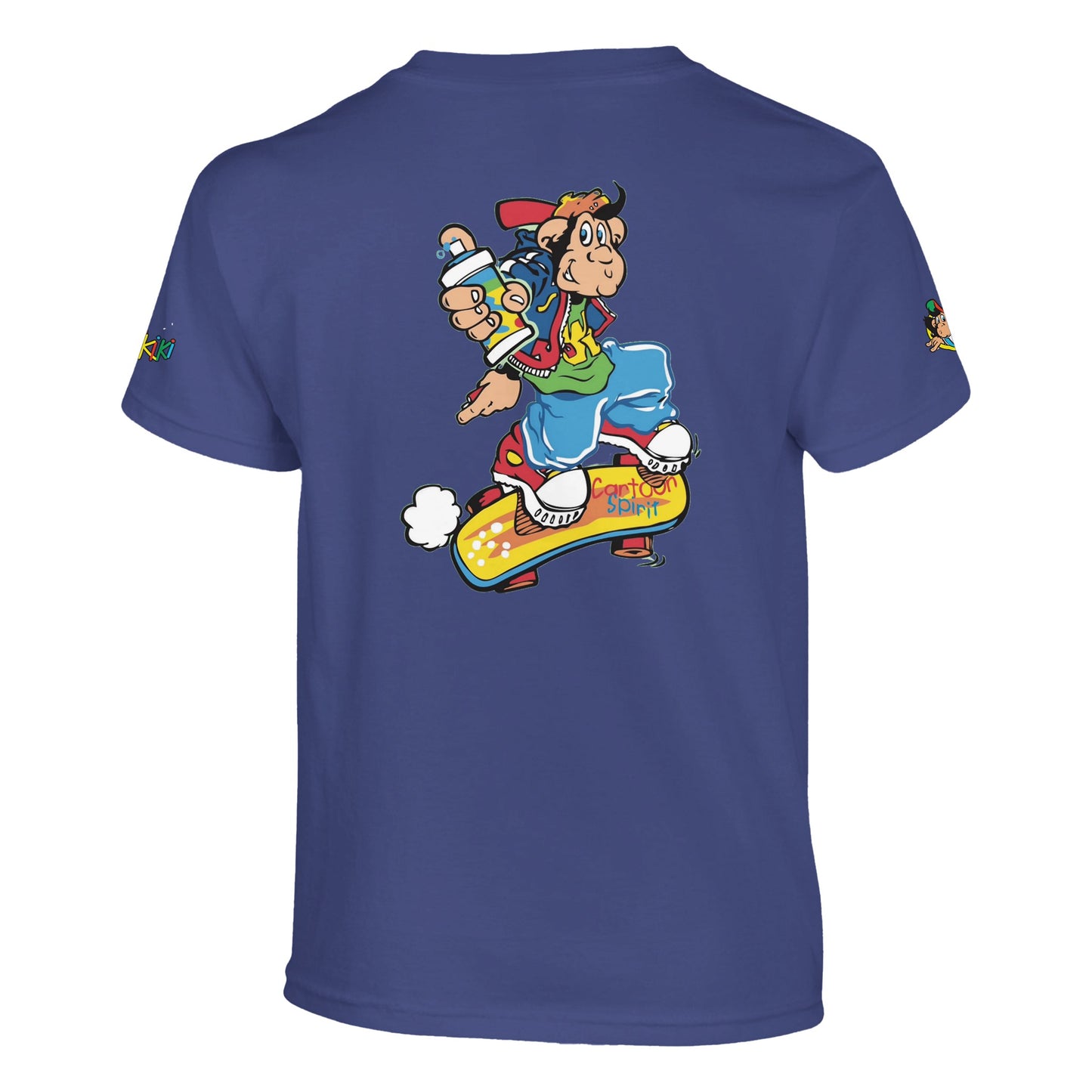 t-shirt waikiki gen z t shirt enfant revival coupe classique vintage logo specifique poitrine dos manches comme a lepoque singe vintage y2k années 90