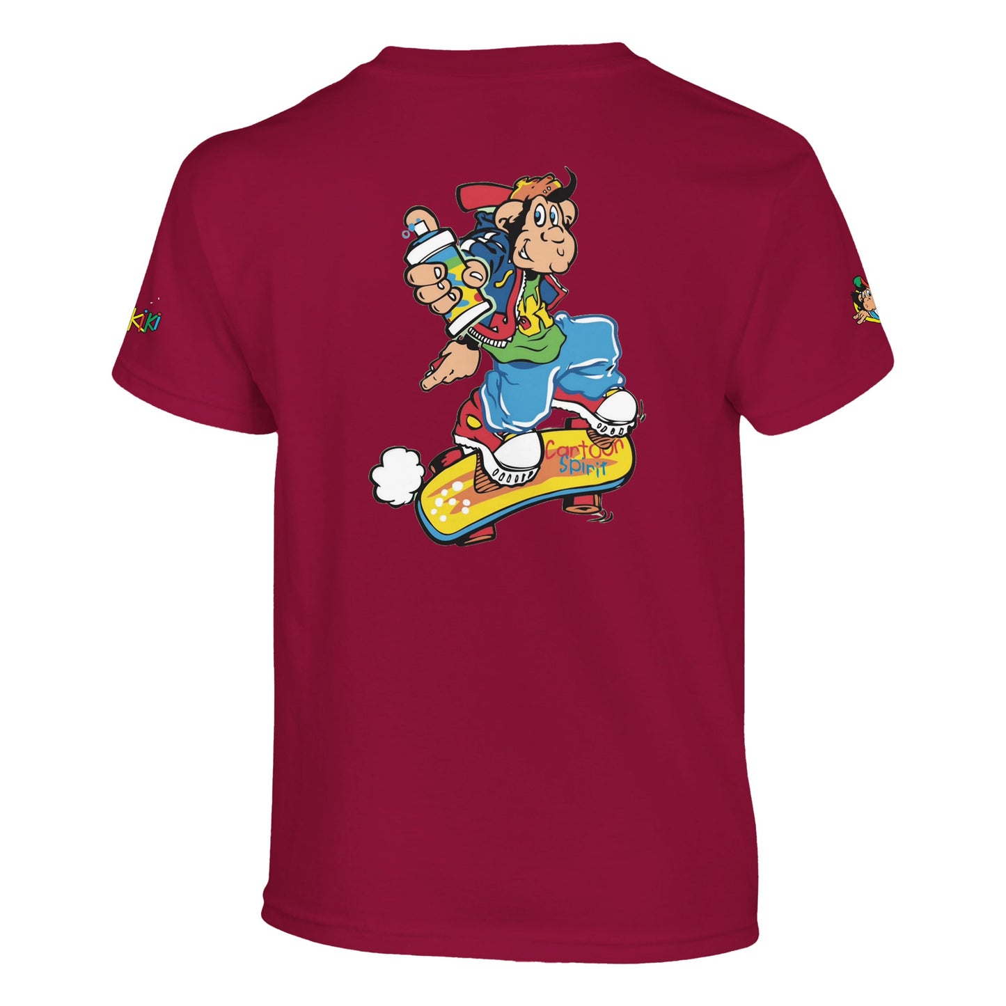 t-shirt waikiki gen z t shirt enfant revival coupe classique vintage logo specifique poitrine dos manches comme a lepoque singe vintage y2k années 90