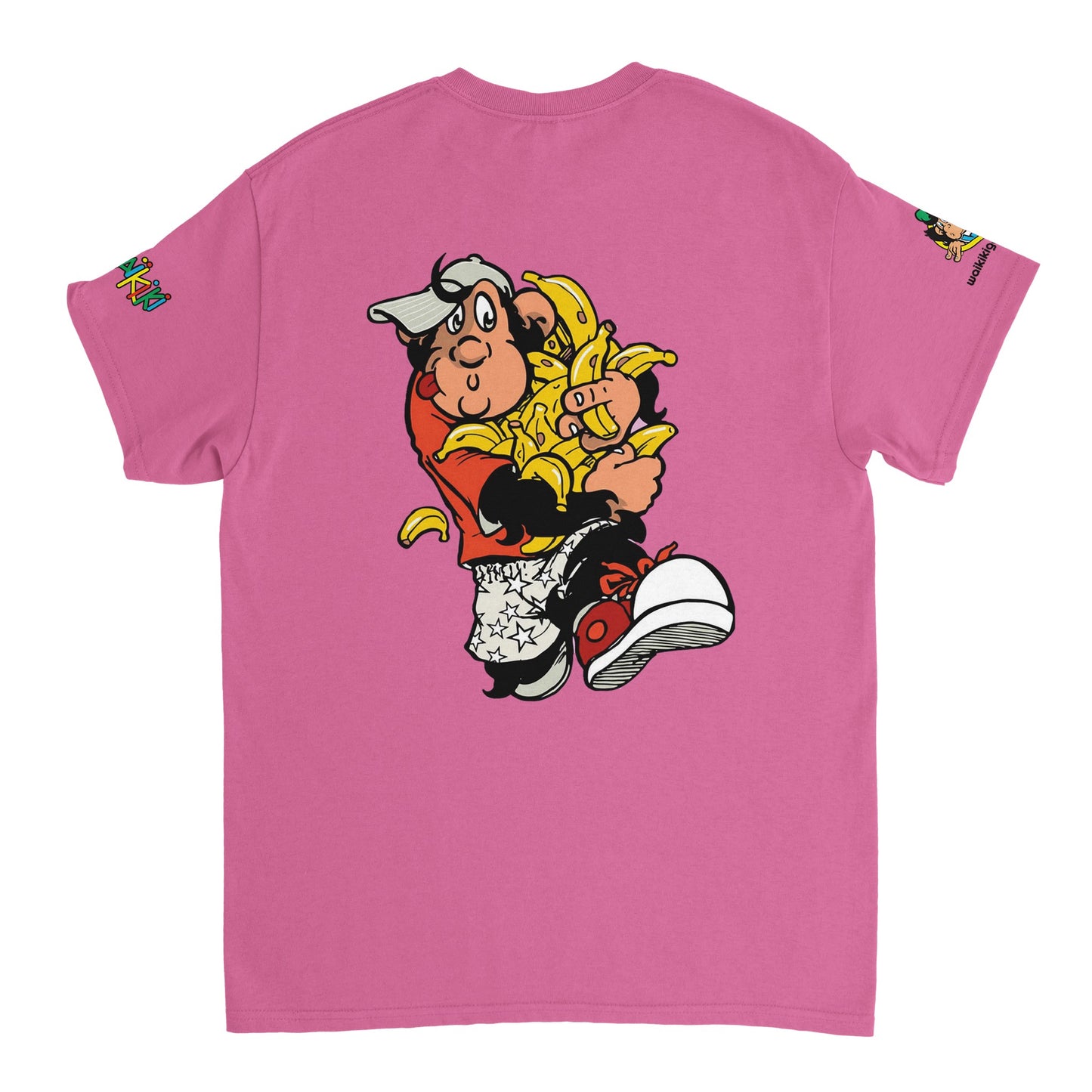 t-shirt waikiki gen z t shirt revival bananas unisexe heavyweight vintage 90s y2k logo marque dos poitrine et manches 100 coton made in france singe vintage y2k années 90