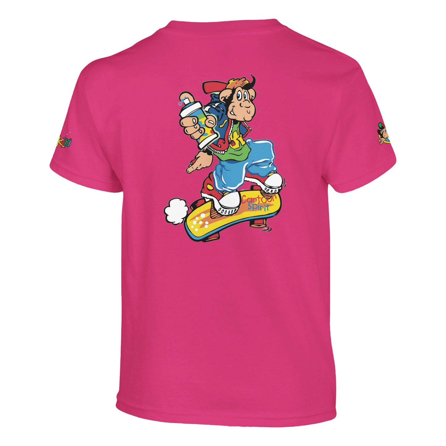 t-shirt waikiki gen z t shirt enfant revival coupe classique vintage logo specifique poitrine dos manches comme a lepoque singe vintage y2k années 90