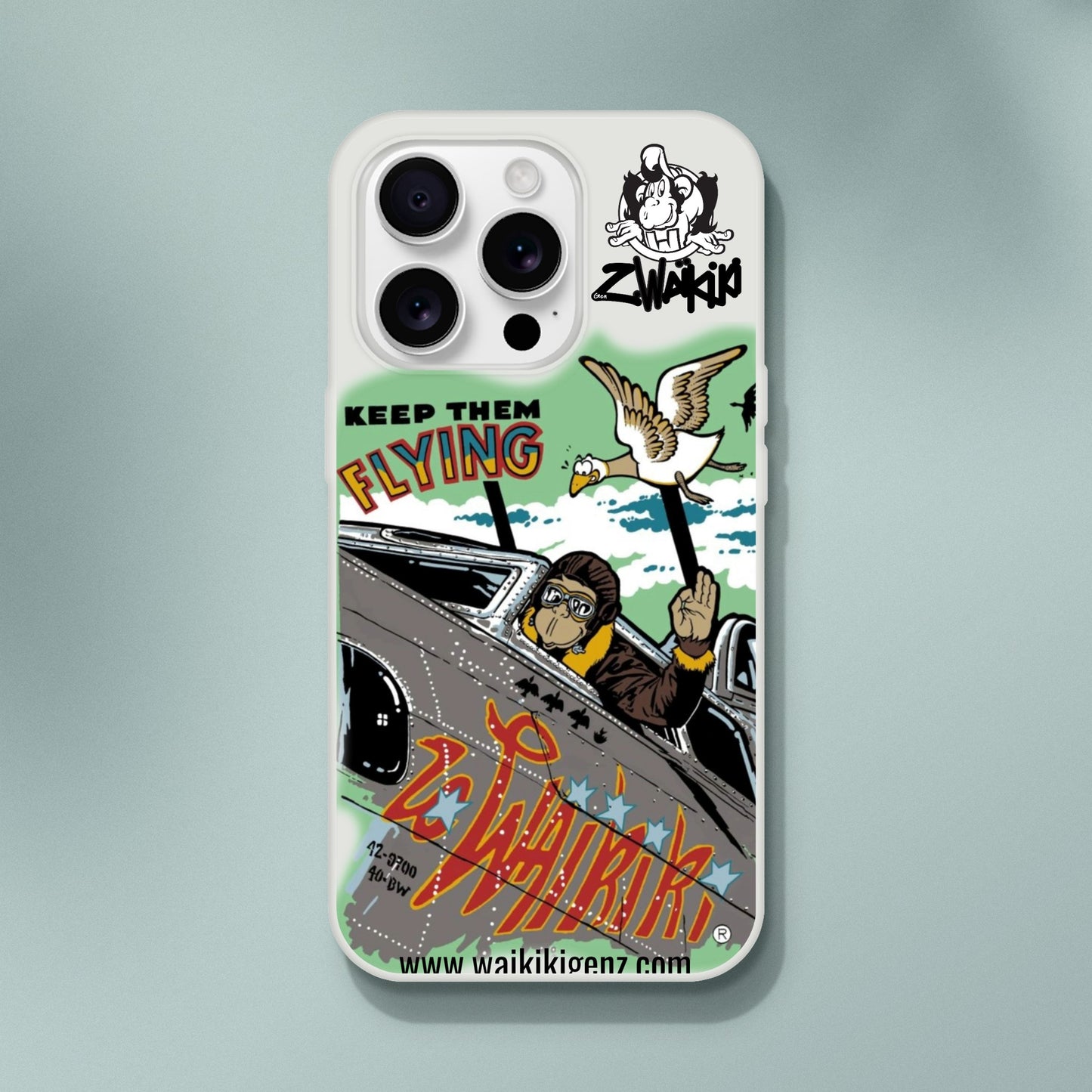 pièce waikiki gen z coque telephone flexicase singe vintage y2k années 90