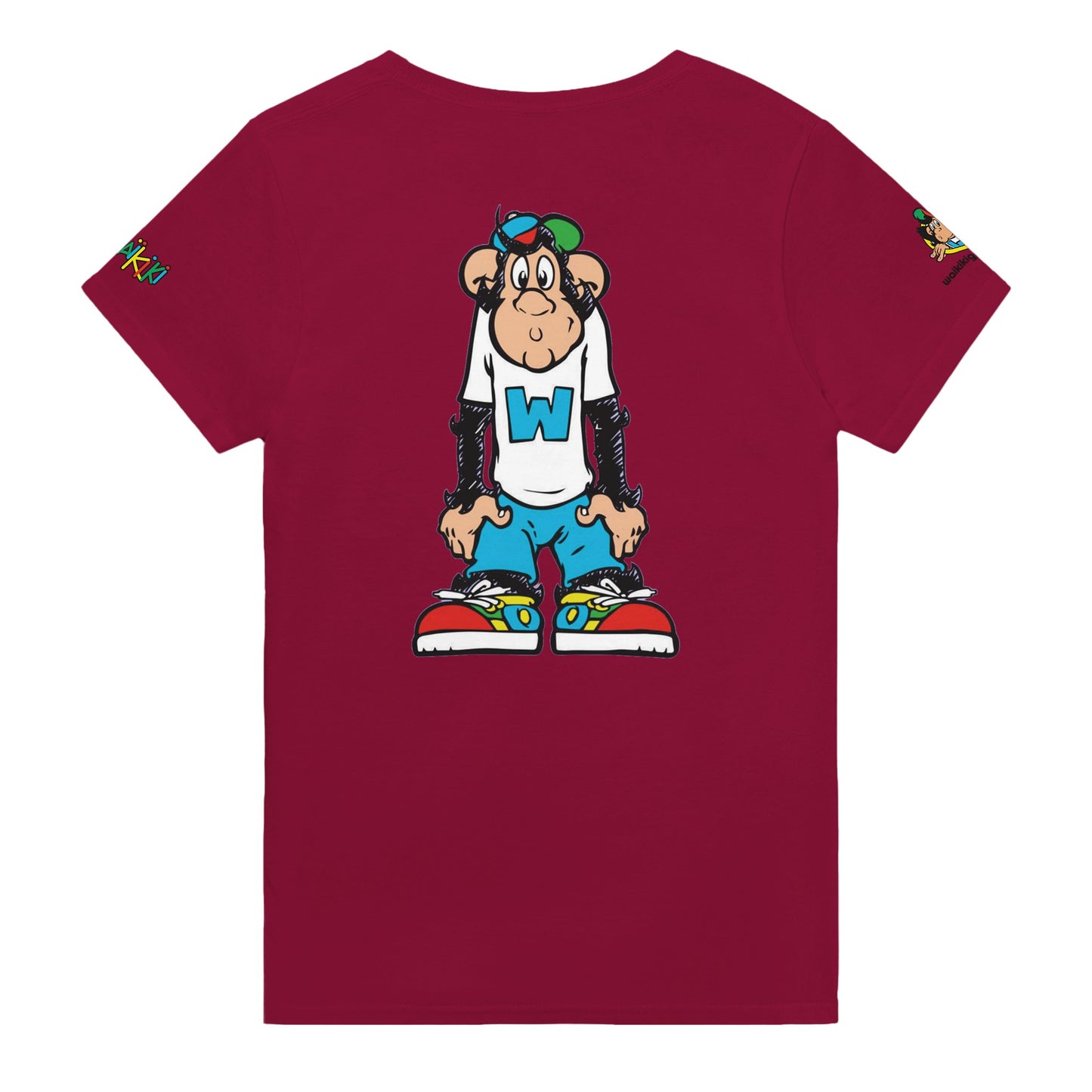t-shirt waikiki gen z t shirt revival waiting unisexe heavyweight vintage 90s y2k logo marque dos poitrine et manches 100 coton made in france 2 singe vintage y2k années 90