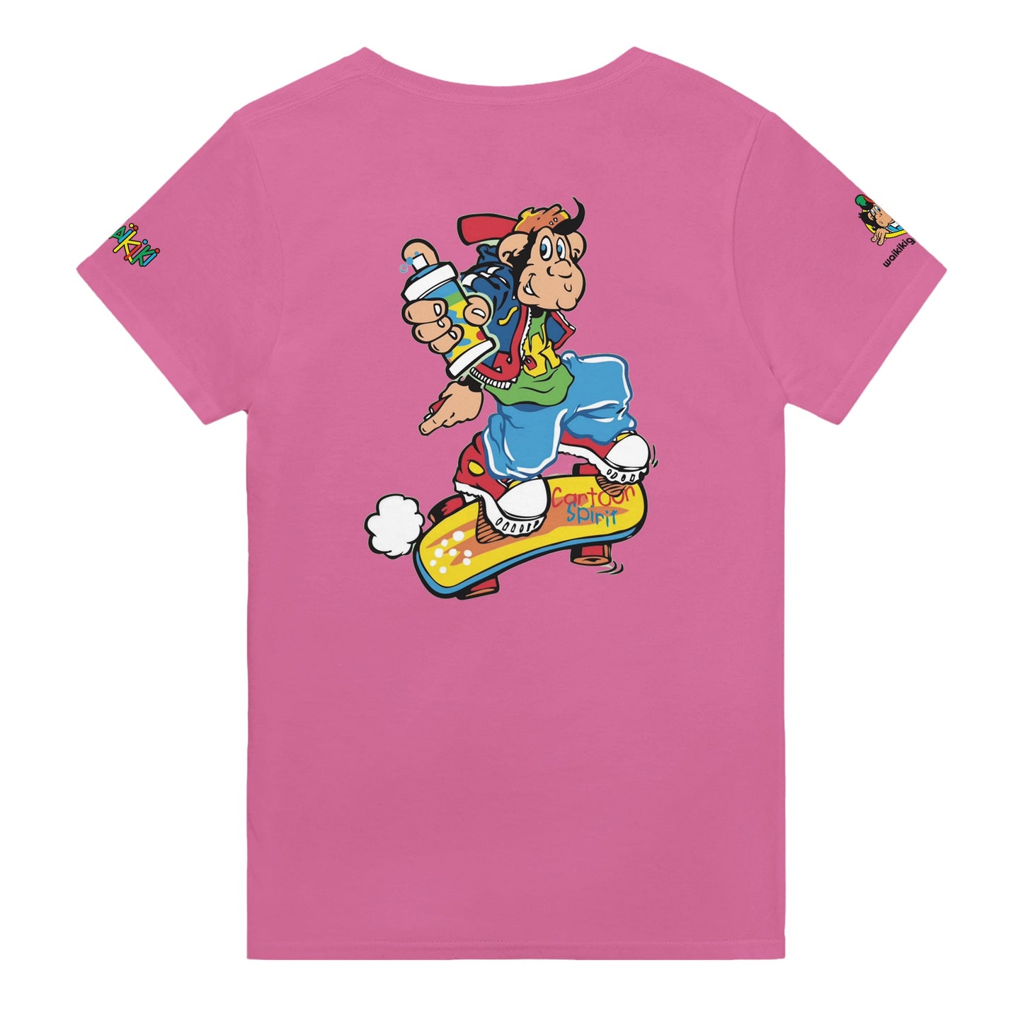 t-shirt waikiki gen z t shirt revival grapher unisexe heavyweight vintage 90s y2k logo marque dos poitrine et manches 100 coton made in france 1 singe vintage y2k années 90