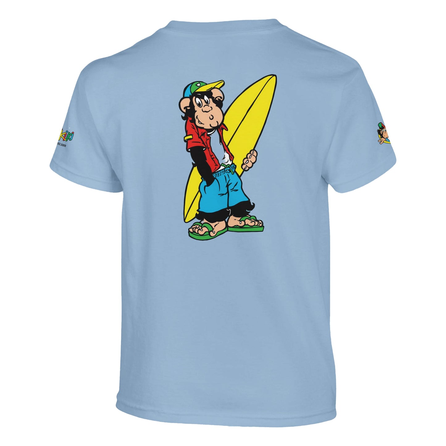 t-shirt waikiki gen z t shirt enfant revival coupe classique vintage logo specifique poitrine dos manches comme a lepoque singe vintage y2k années 90