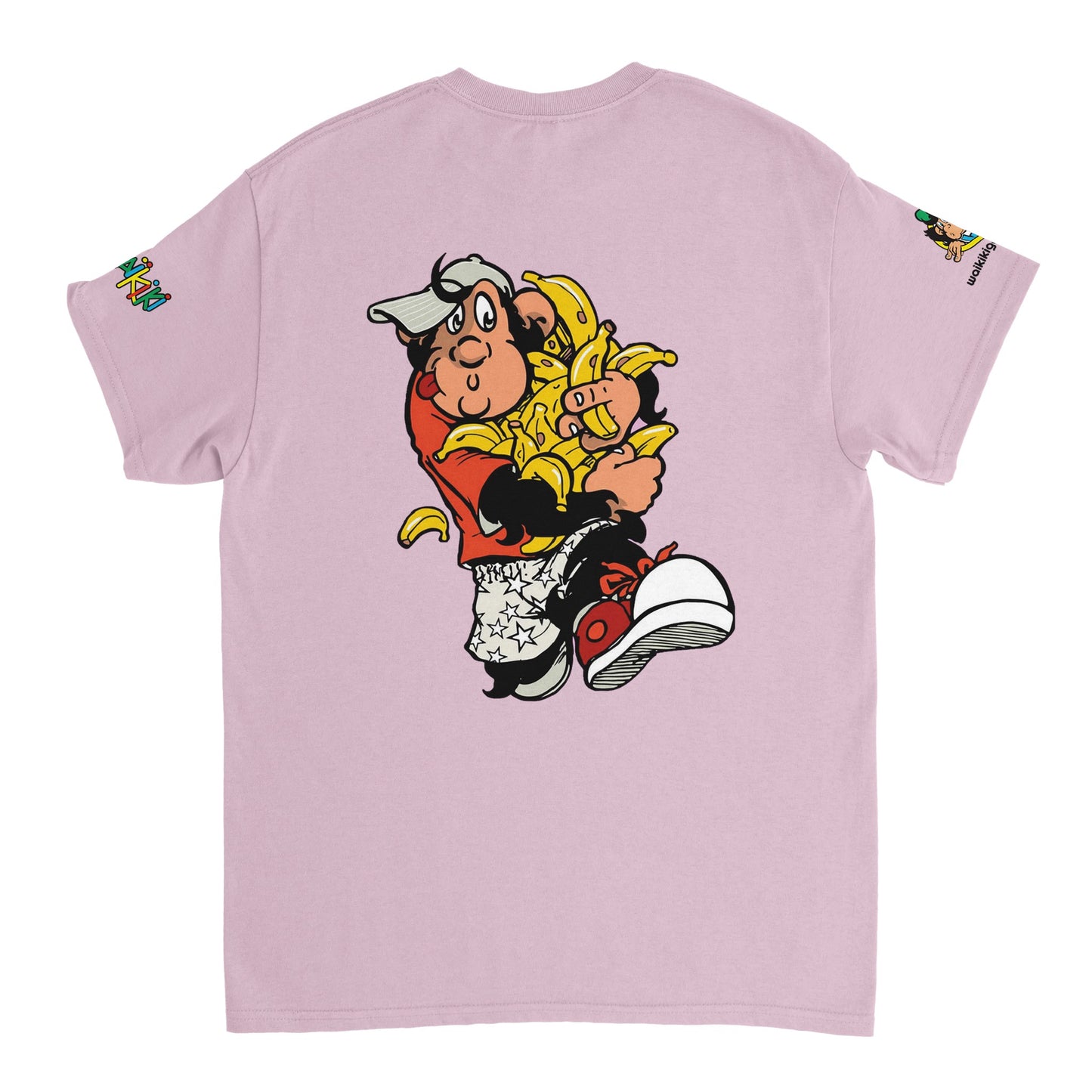 t-shirt waikiki gen z t shirt revival bananas unisexe heavyweight vintage 90s y2k logo marque dos poitrine et manches 100 coton made in france singe vintage y2k années 90