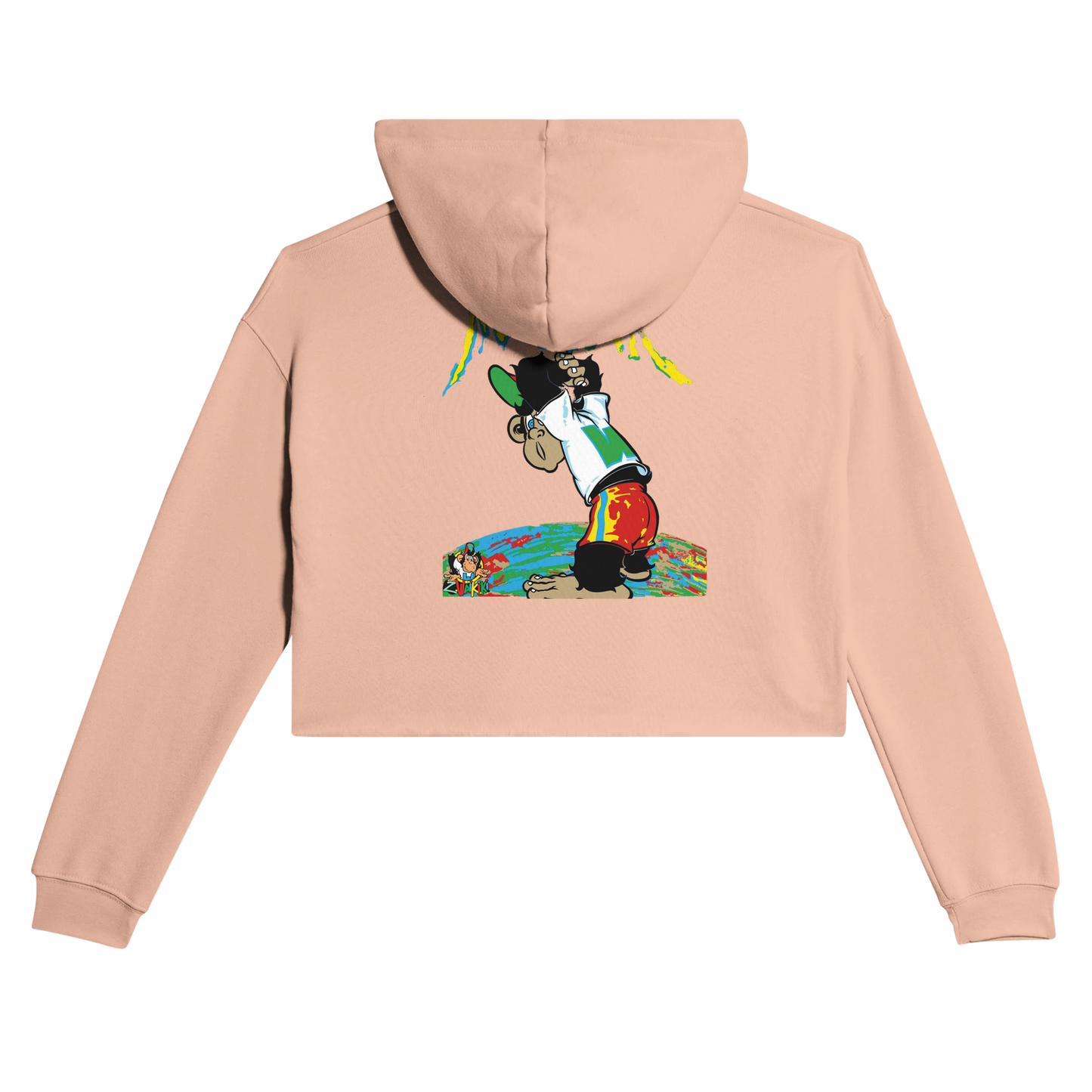 sweat waikiki gen z womens cropped hoodie bella canvas 7502 singe vintage y2k années 90