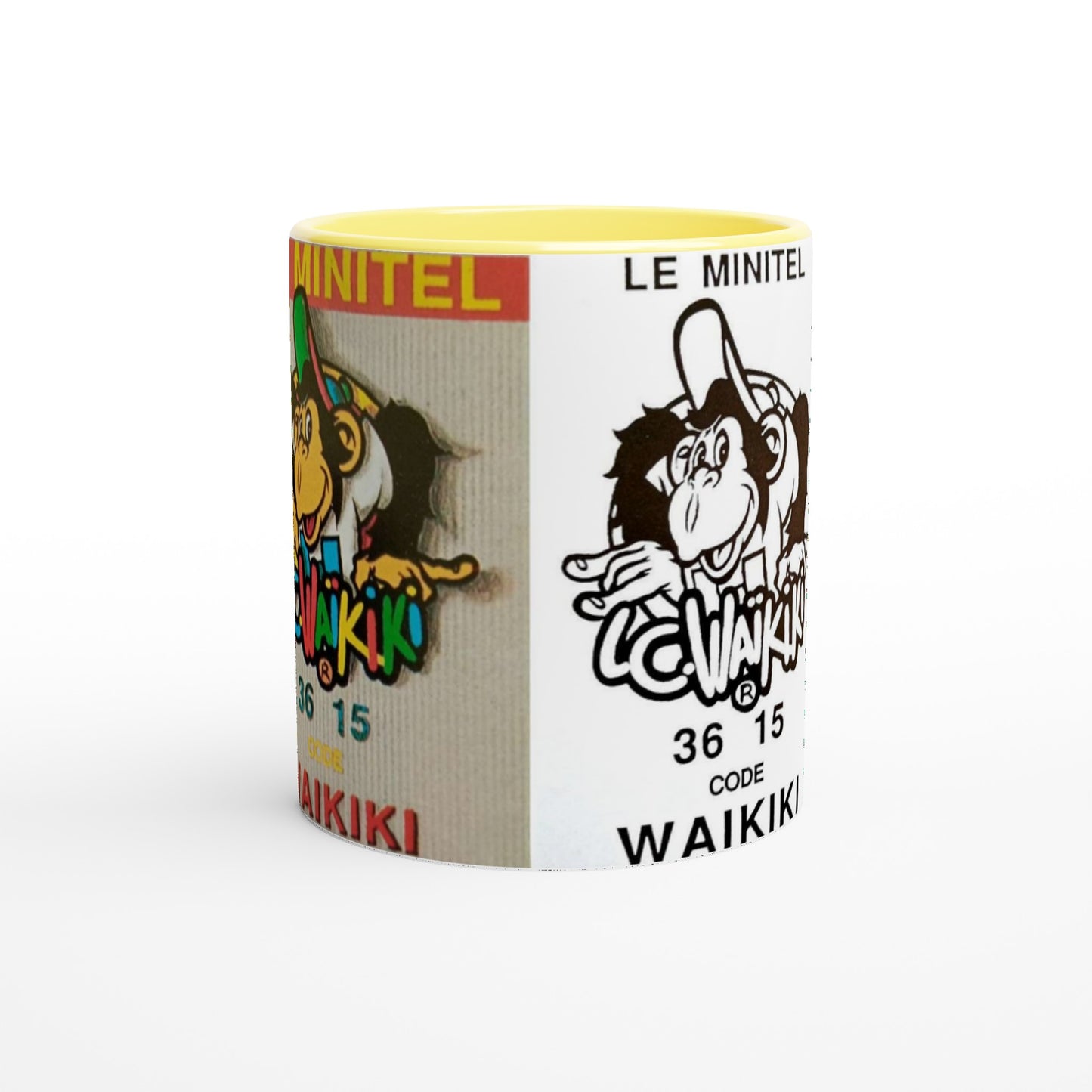 pièce waikiki gen z mug ceramique 250ml couleur interieure singe vintage y2k années 90