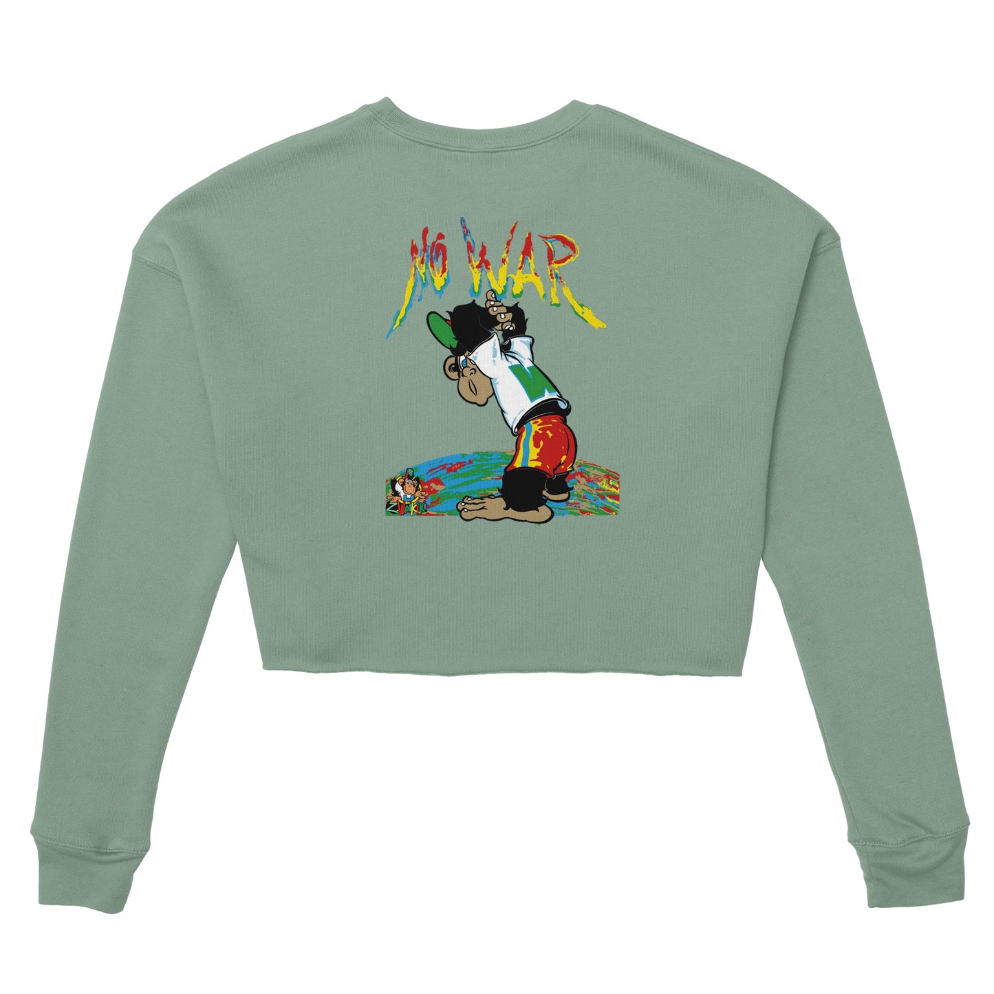 sweat waikiki gen z womens cropped sweatshirt bella canvas 7503 singe vintage y2k années 90