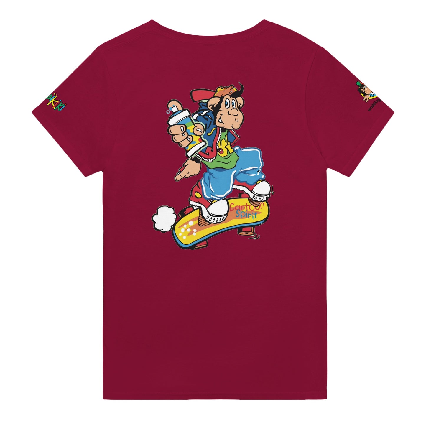 t-shirt waikiki gen z t shirt revival grapher unisexe heavyweight vintage 90s y2k logo marque dos poitrine et manches 100 coton made in france 1 singe vintage y2k années 90