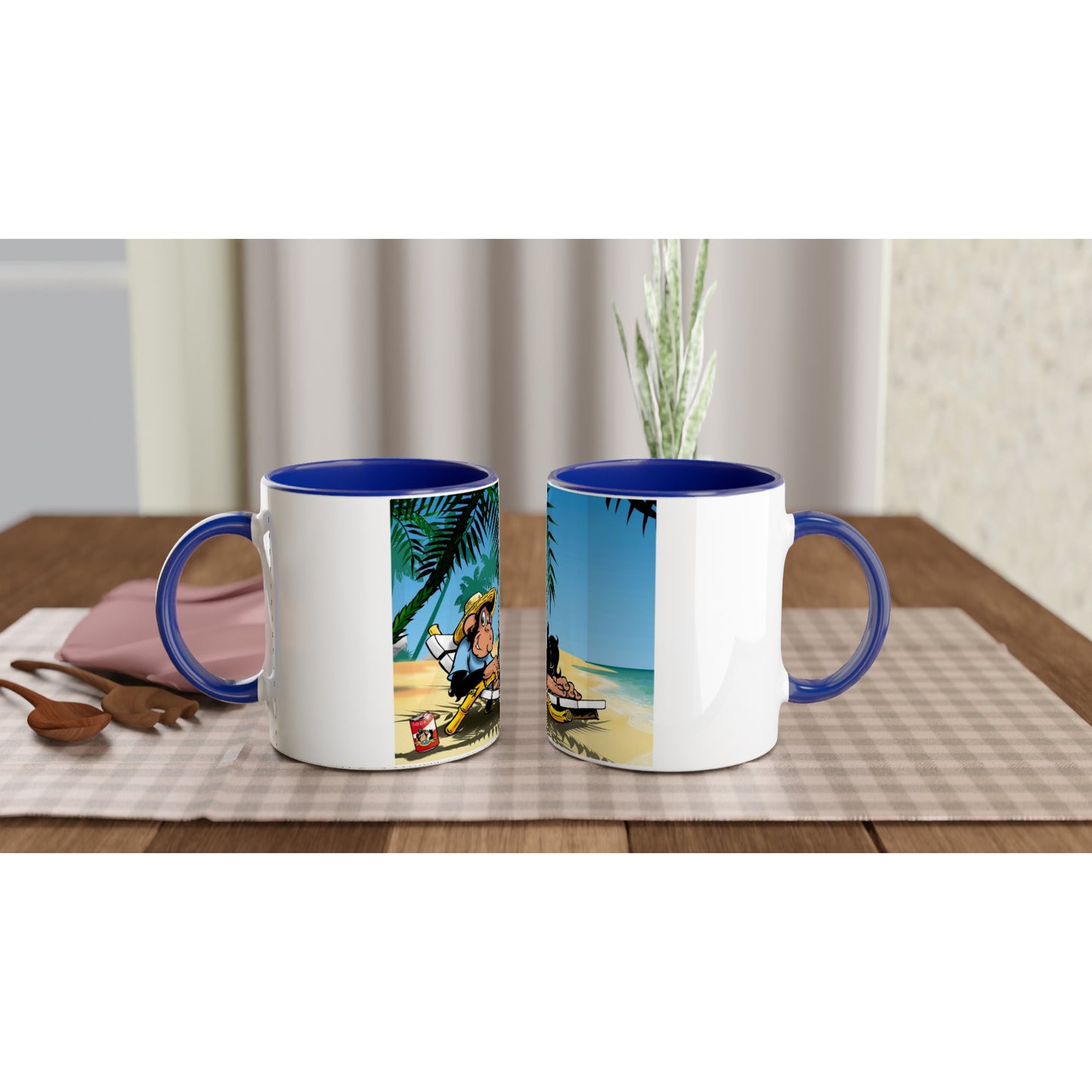 pièce waikiki gen z mug ceramique 250ml couleur interieure singe vintage y2k années 90