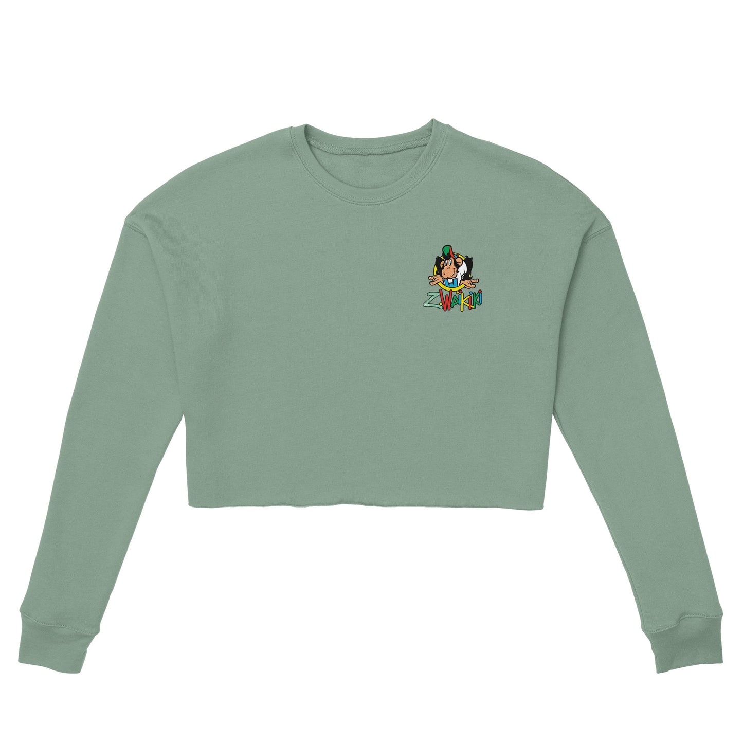 sweat waikiki gen z womens cropped sweatshirt bella canvas 7503 singe vintage y2k années 90
