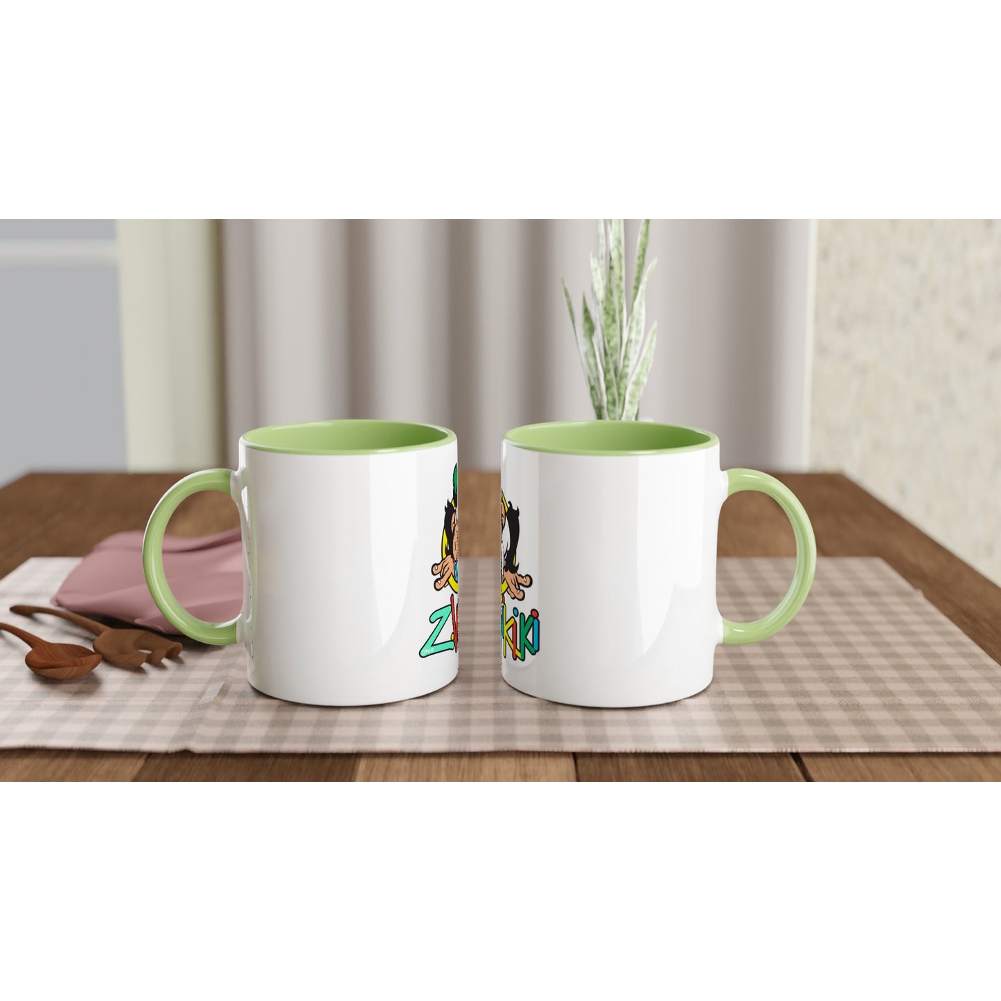 pièce waikiki gen z mug ceramique 250ml couleur interieure singe vintage y2k années 90