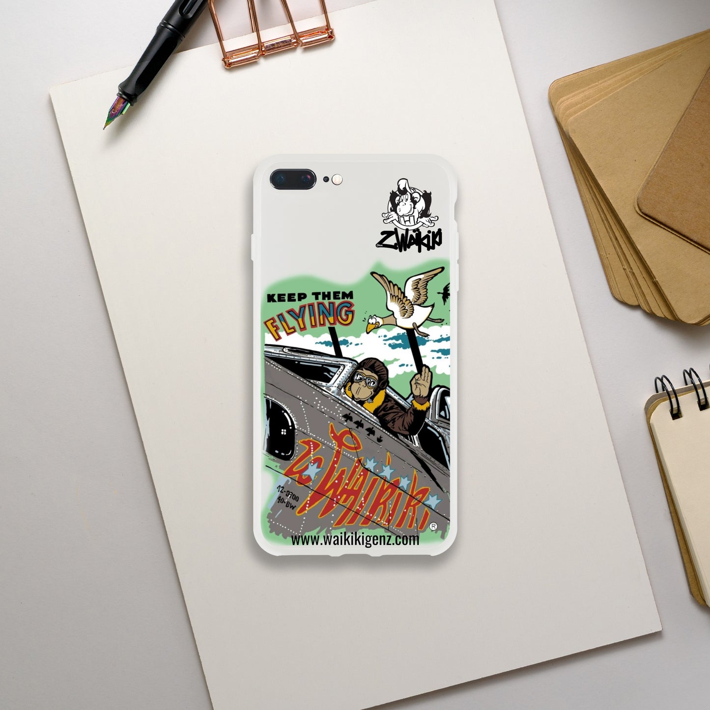 pièce waikiki gen z coque telephone flexicase singe vintage y2k années 90