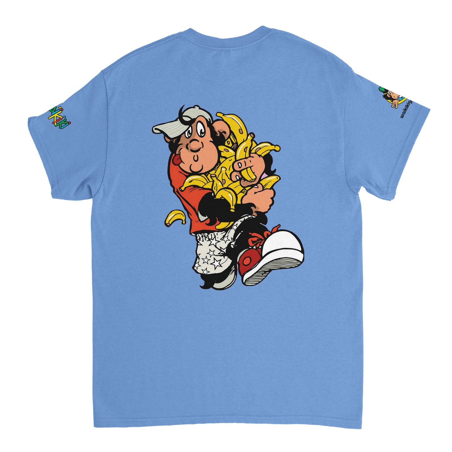 t-shirt waikiki gen z t shirt revival bananas unisexe heavyweight vintage 90s y2k logo marque dos poitrine et manches 100 coton made in france singe vintage y2k années 90