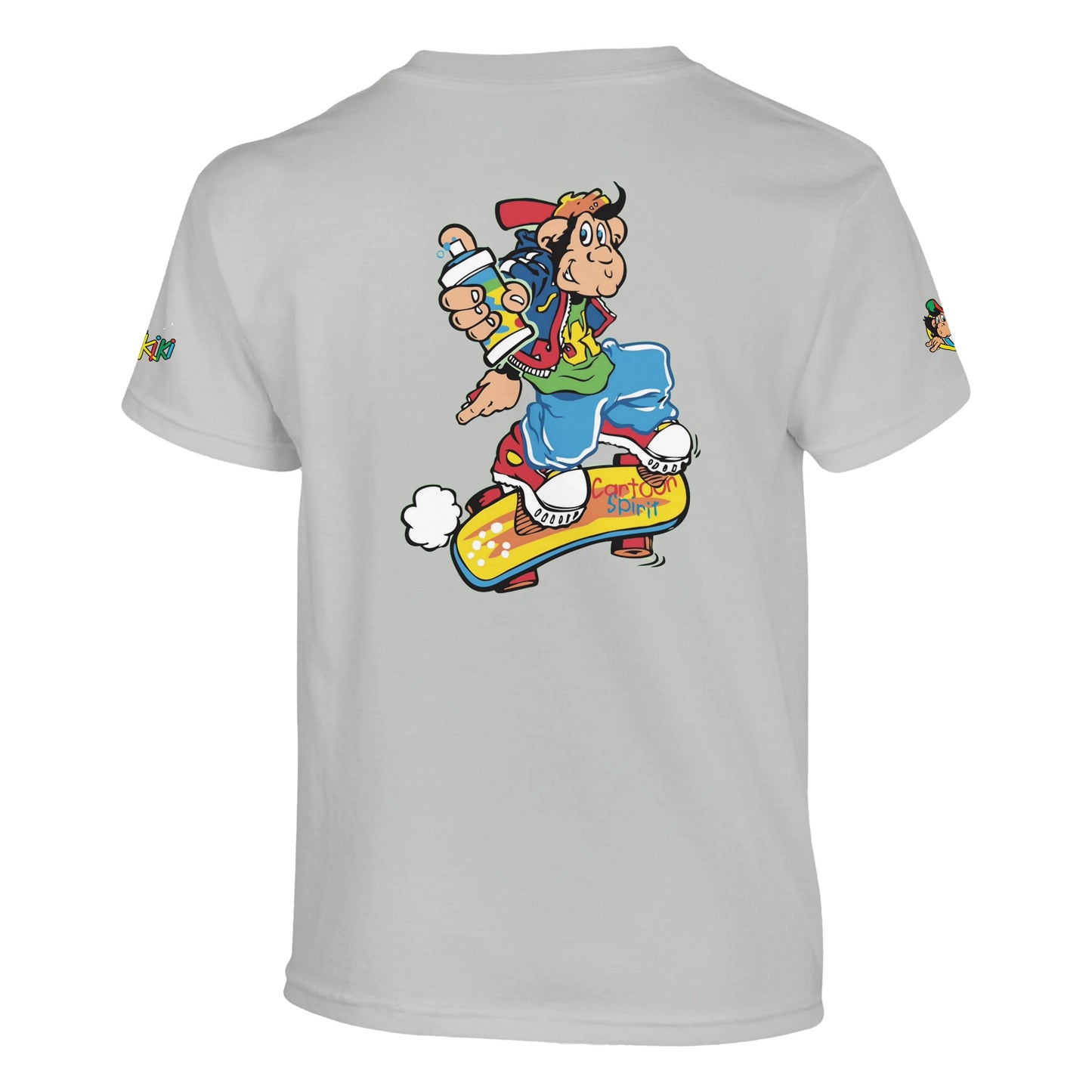t-shirt waikiki gen z t shirt enfant revival coupe classique vintage logo specifique poitrine dos manches comme a lepoque singe vintage y2k années 90