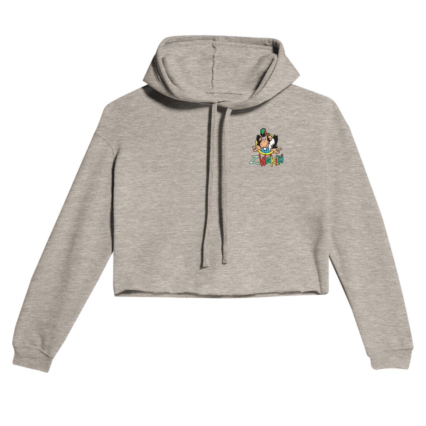 sweat waikiki gen z womens cropped hoodie bella canvas 7502 singe vintage y2k années 90