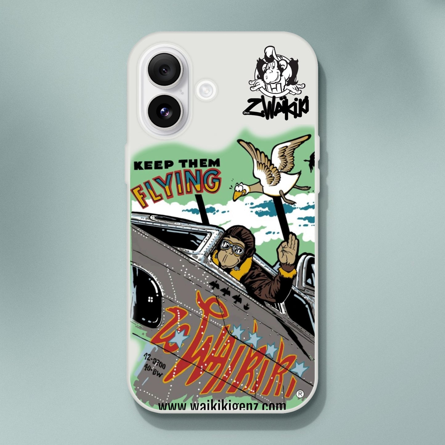 pièce waikiki gen z coque telephone flexicase singe vintage y2k années 90