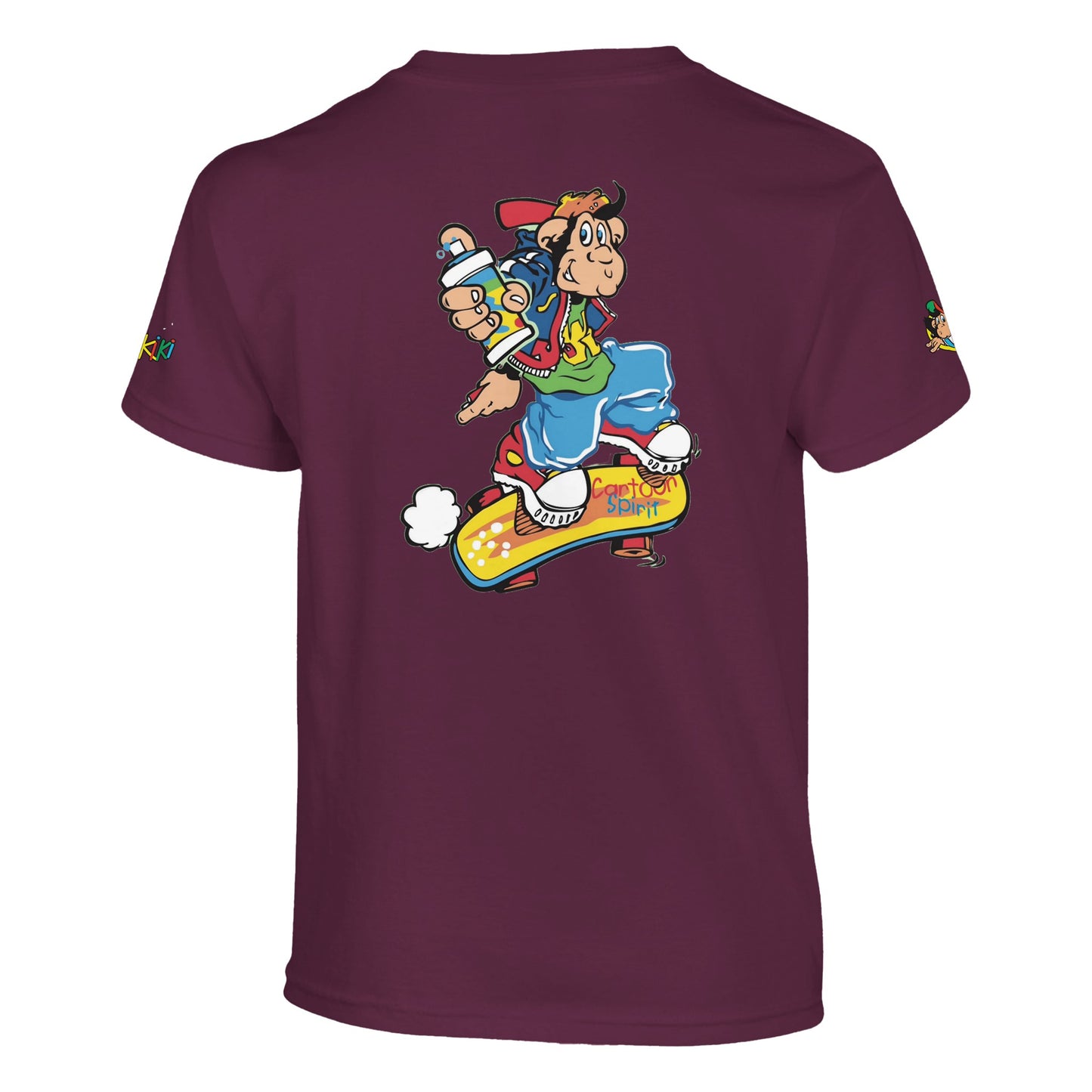 t-shirt waikiki gen z t shirt enfant revival coupe classique vintage logo specifique poitrine dos manches comme a lepoque singe vintage y2k années 90