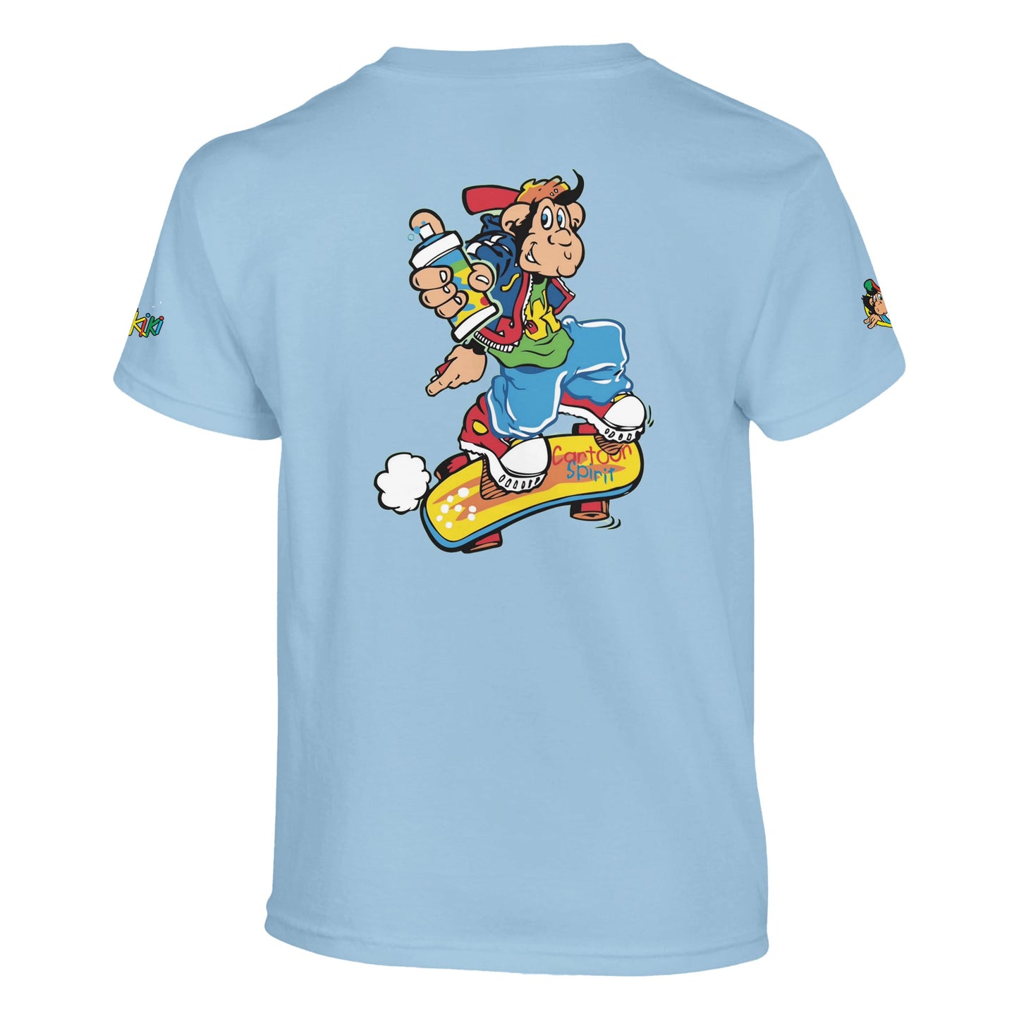 t-shirt waikiki gen z t shirt enfant revival coupe classique vintage logo specifique poitrine dos manches comme a lepoque singe vintage y2k années 90