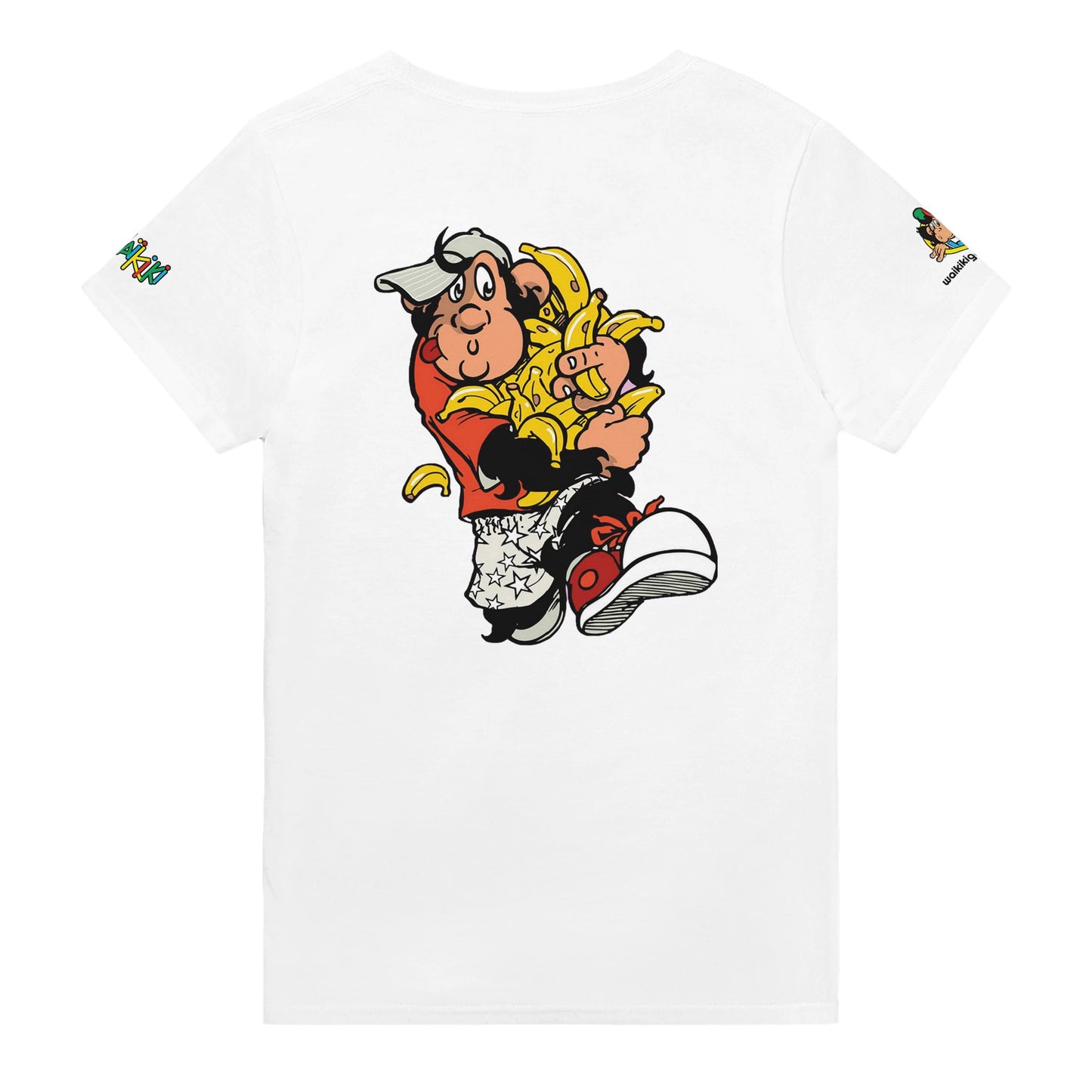 t-shirt waikiki gen z t shirt revival bananas unisexe heavyweight vintage 90s y2k logo marque dos poitrine et manches 100 coton made in france singe vintage y2k années 90
