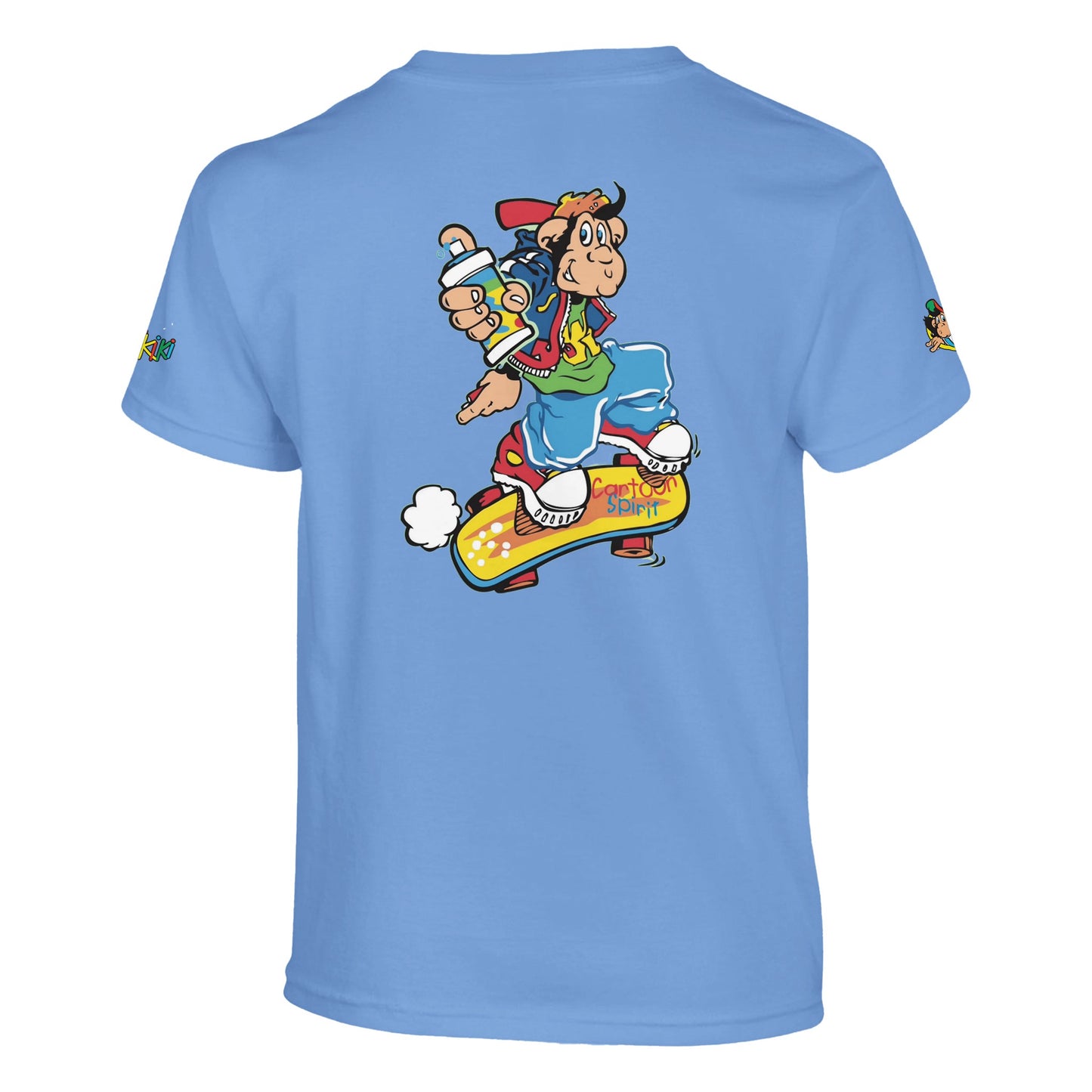 t-shirt waikiki gen z t shirt enfant revival coupe classique vintage logo specifique poitrine dos manches comme a lepoque singe vintage y2k années 90