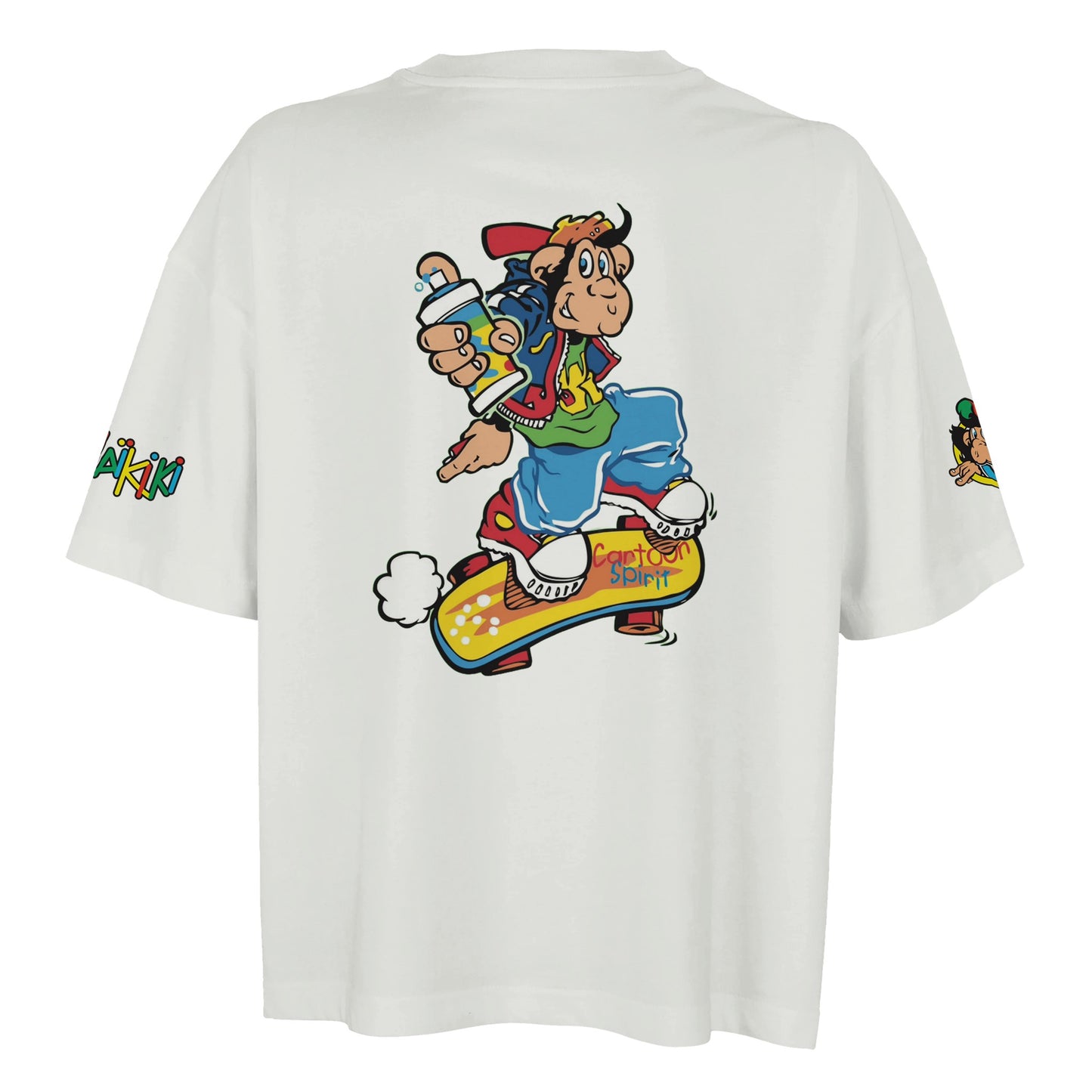 t-shirt waikiki gen z oversized t shirt revival femme logo specifique singe vintage y2k années 90