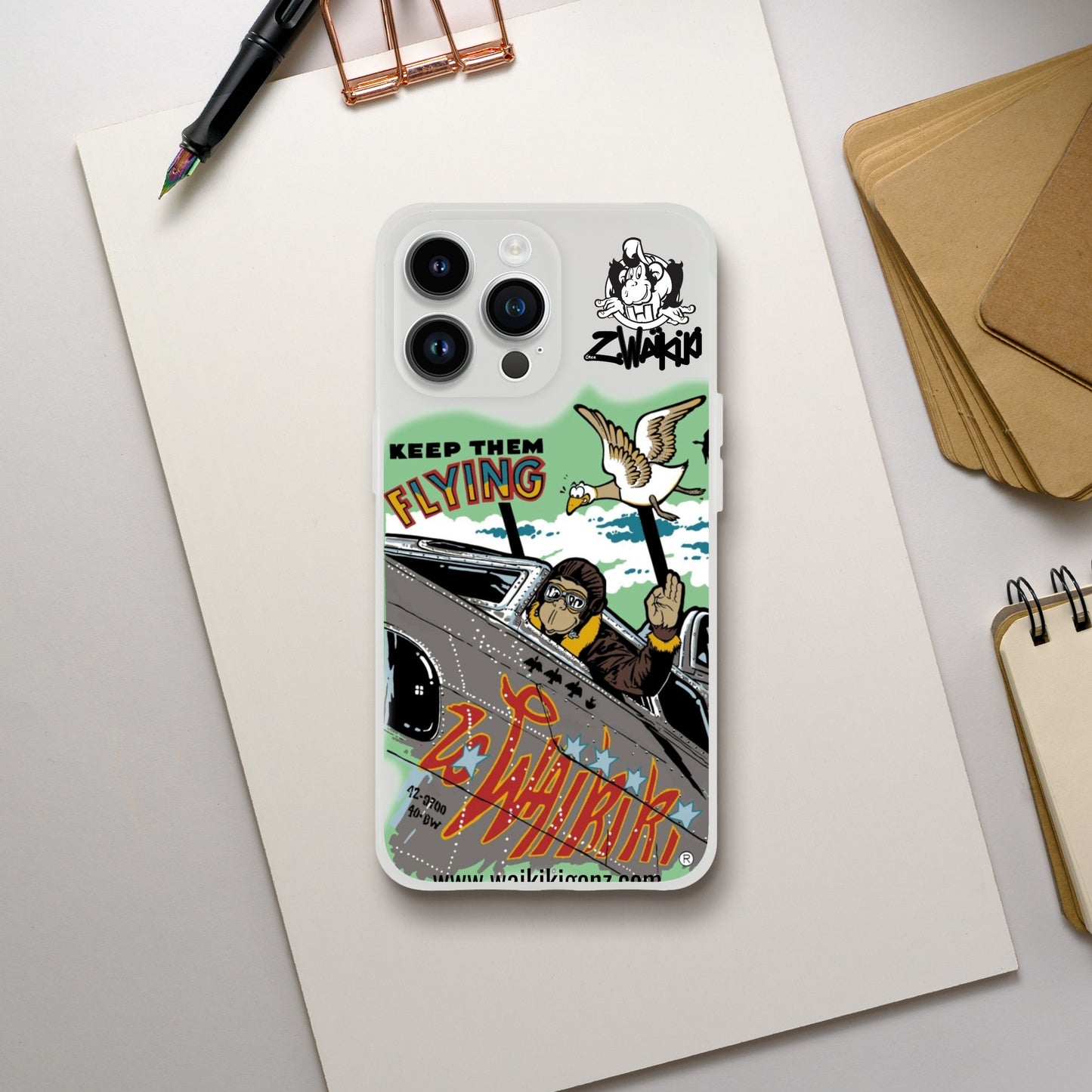 pièce waikiki gen z coque telephone flexicase singe vintage y2k années 90