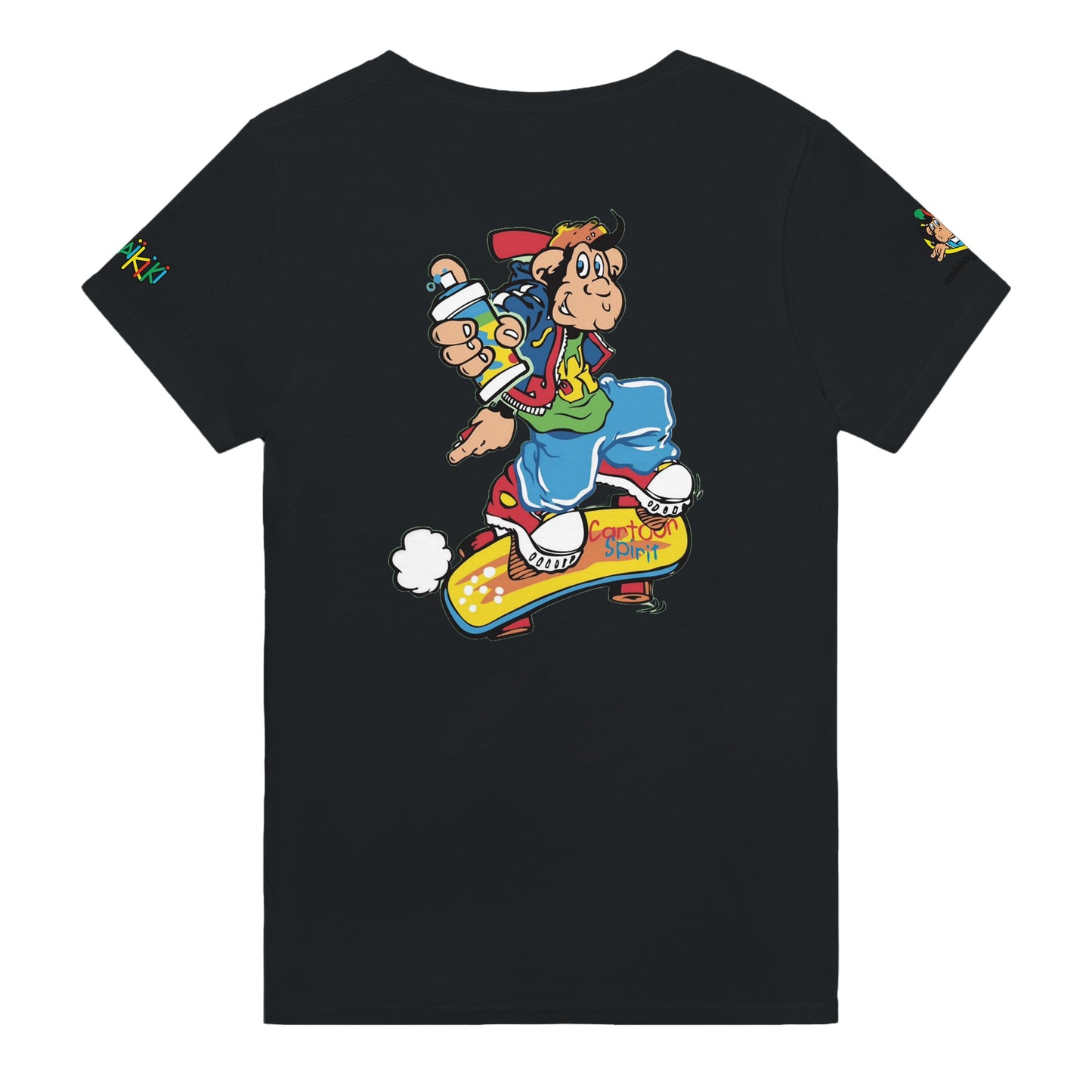 t-shirt waikiki gen z t shirt revival grapher unisexe heavyweight vintage 90s y2k logo marque dos poitrine et manches 100 coton made in france 1 singe vintage y2k années 90