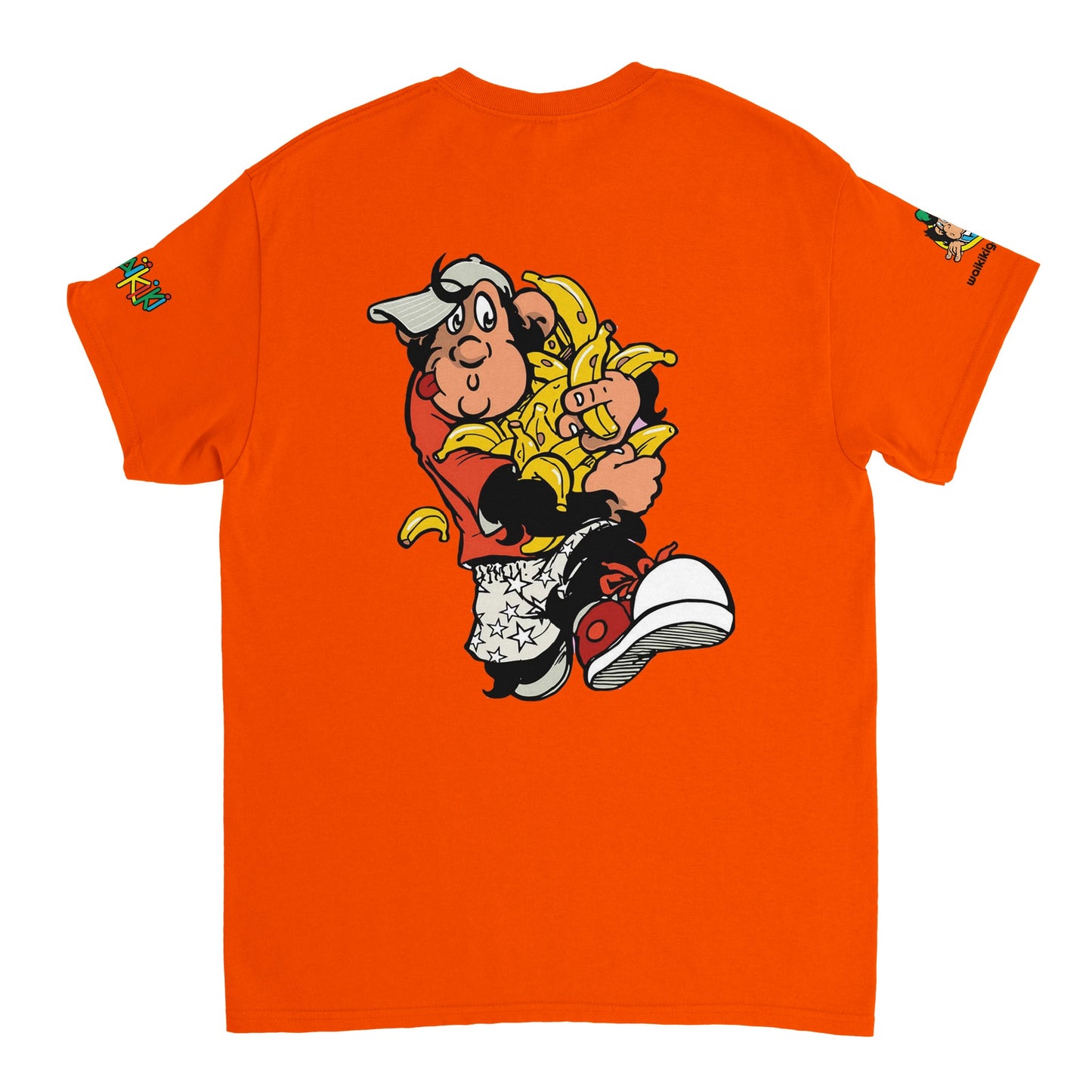 t-shirt waikiki gen z t shirt revival bananas unisexe heavyweight vintage 90s y2k logo marque dos poitrine et manches 100 coton made in france singe vintage y2k années 90