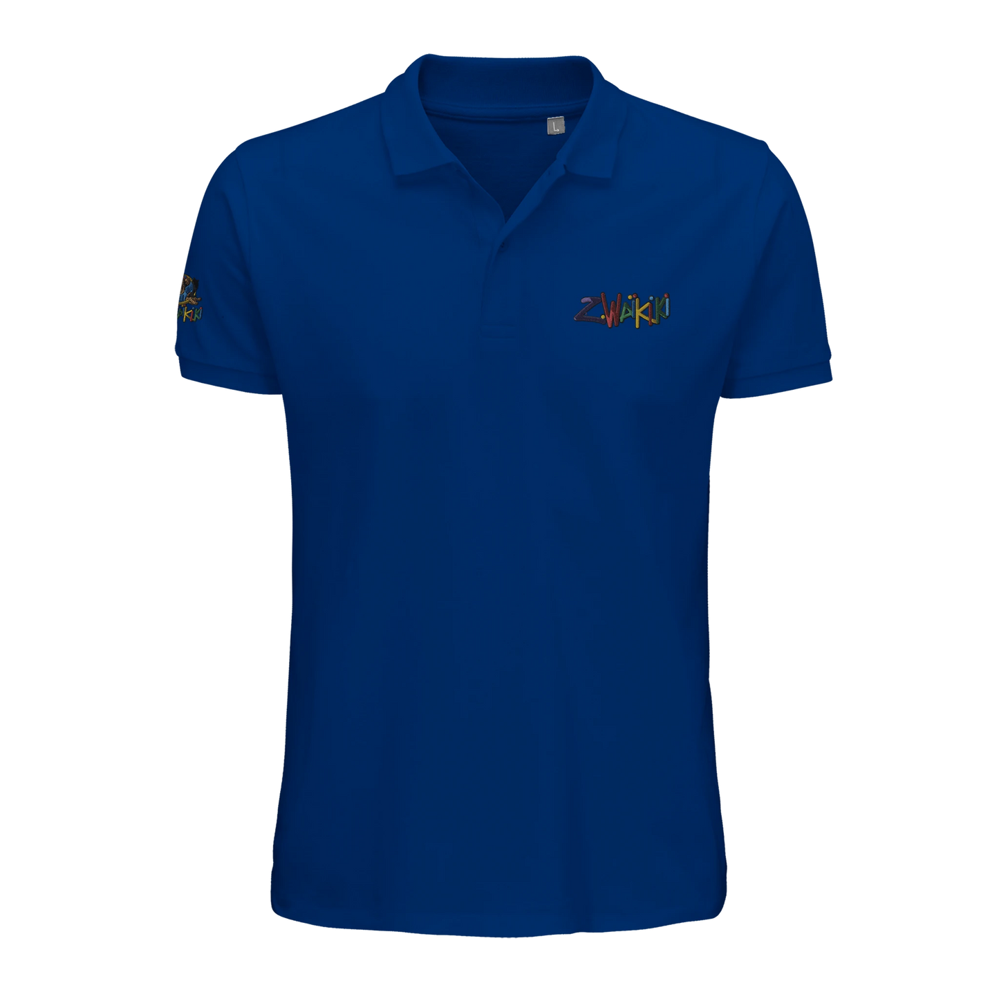 pièce waikiki gen z polo brode unisexe en coton bio vintage 90s y2k logo marque brode poitrine et manche 100 coton bio recycle made in france singe vintage y2k années 90