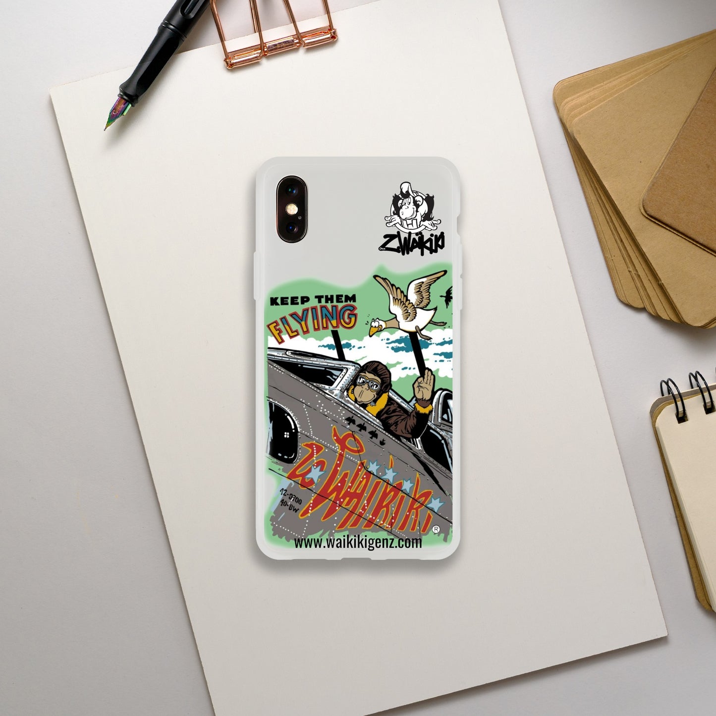 pièce waikiki gen z coque telephone flexicase singe vintage y2k années 90