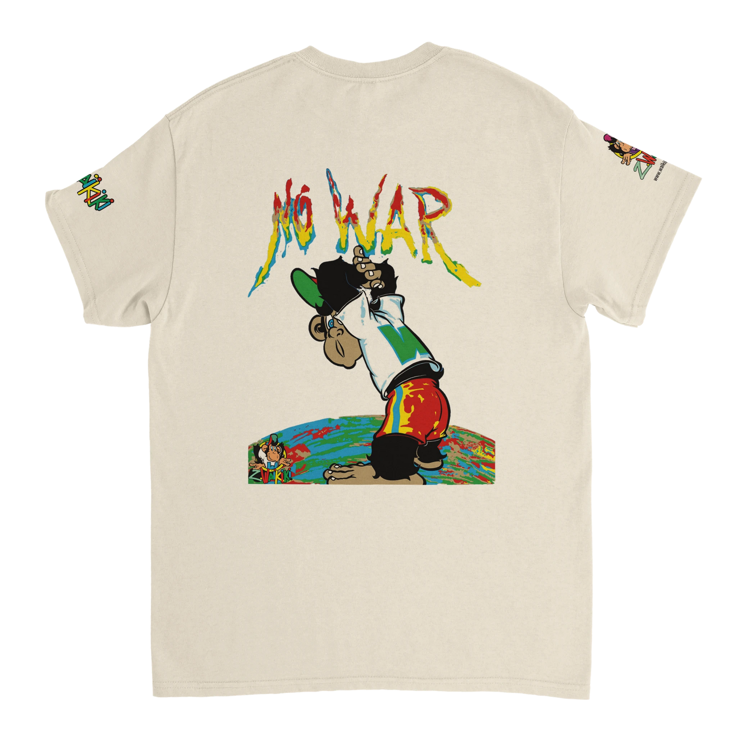 t-shirt waikiki gen z t shirt unisexe heavyweight no war edition 2025 singe vintage y2k années 90