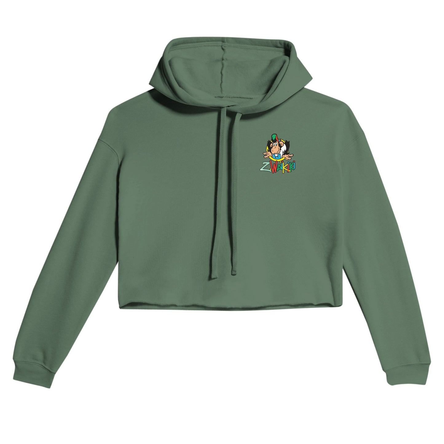 sweat waikiki gen z womens cropped hoodie bella canvas 7502 singe vintage y2k années 90
