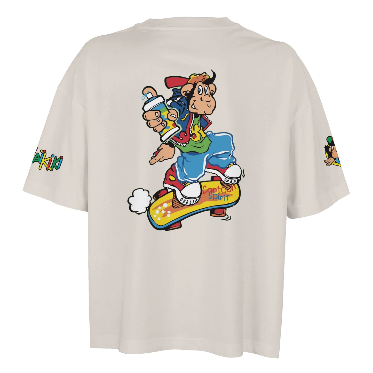 t-shirt waikiki gen z oversized t shirt revival femme logo specifique singe vintage y2k années 90