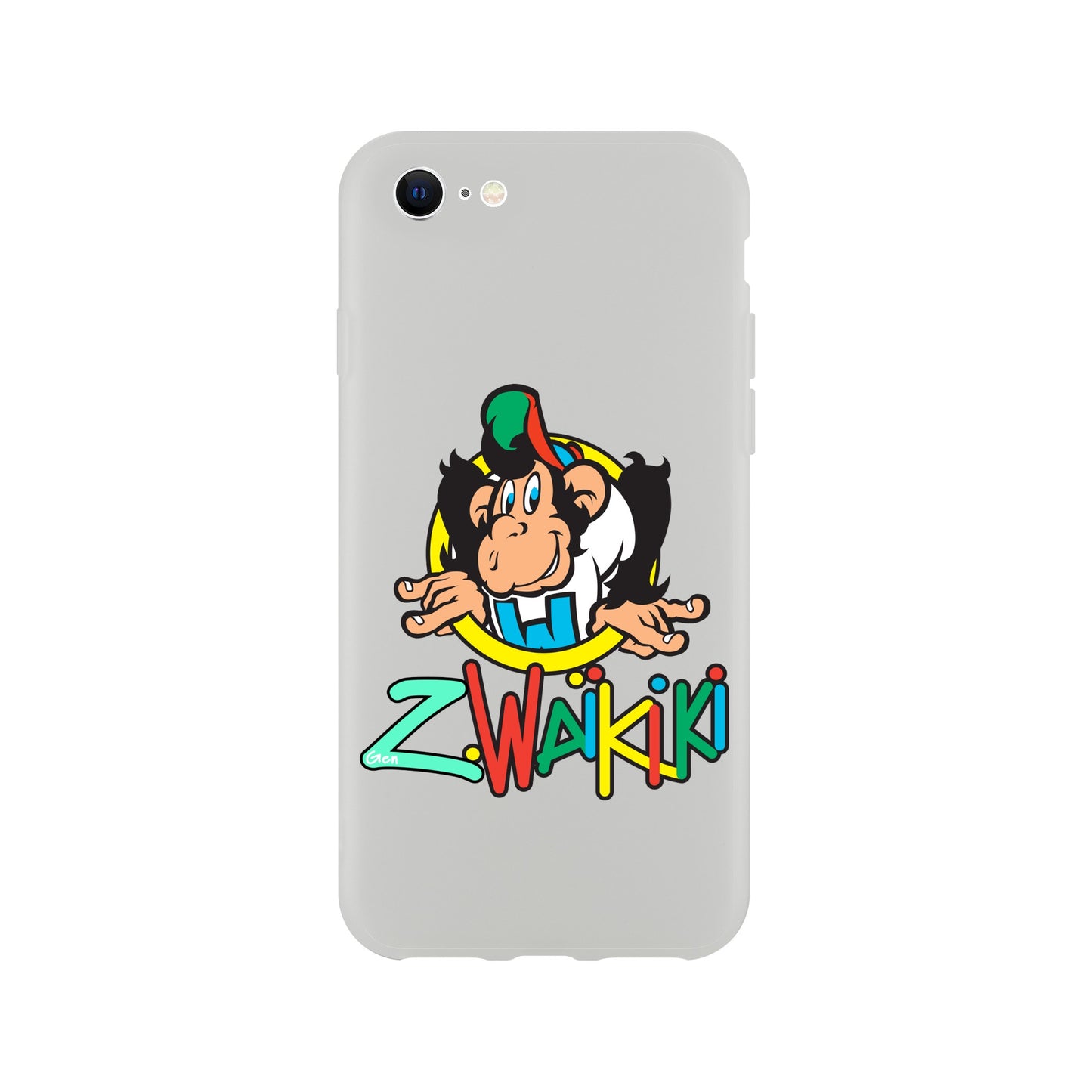 pièce waikiki gen z coque telephone flexicase singe vintage y2k années 90