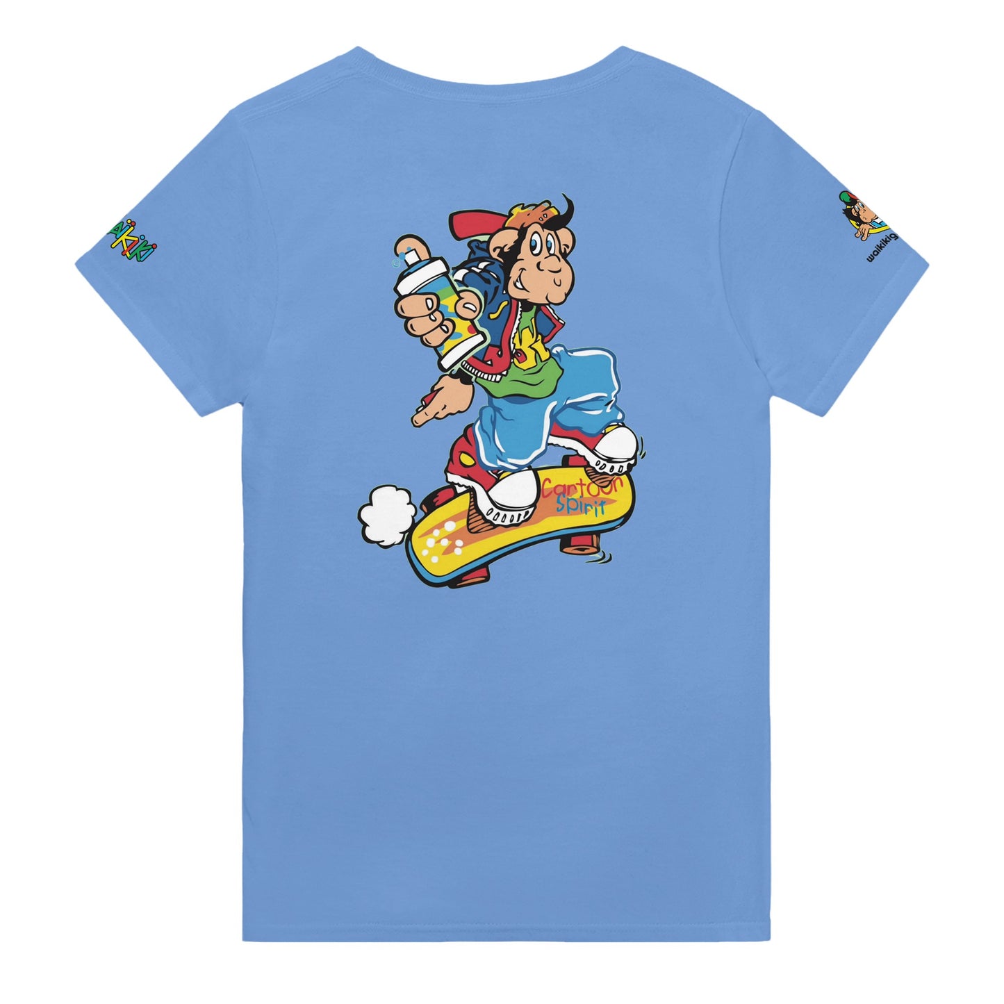 t-shirt waikiki gen z t shirt revival grapher unisexe heavyweight vintage 90s y2k logo marque dos poitrine et manches 100 coton made in france 1 singe vintage y2k années 90