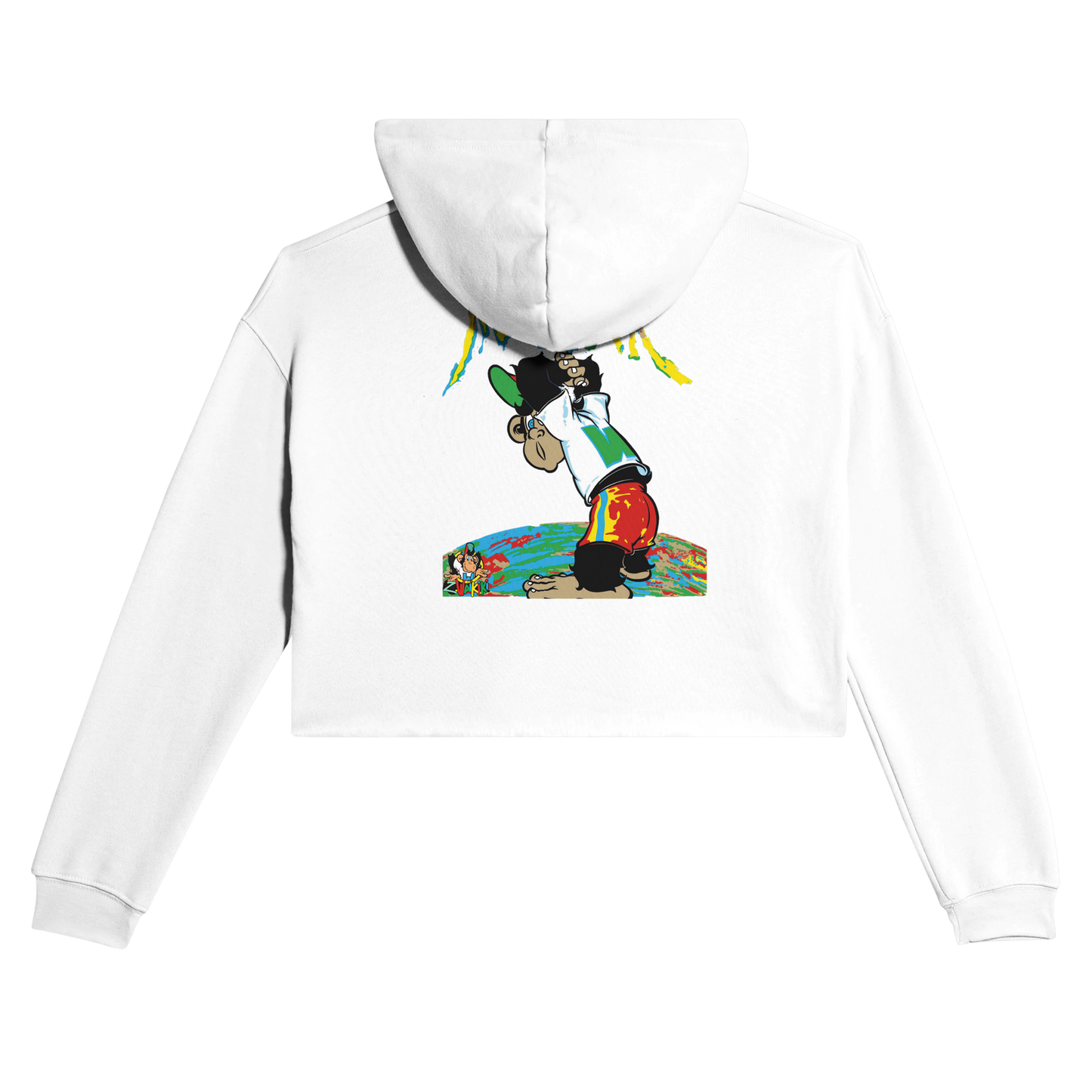 sweat waikiki gen z womens cropped hoodie bella canvas 7502 singe vintage y2k années 90